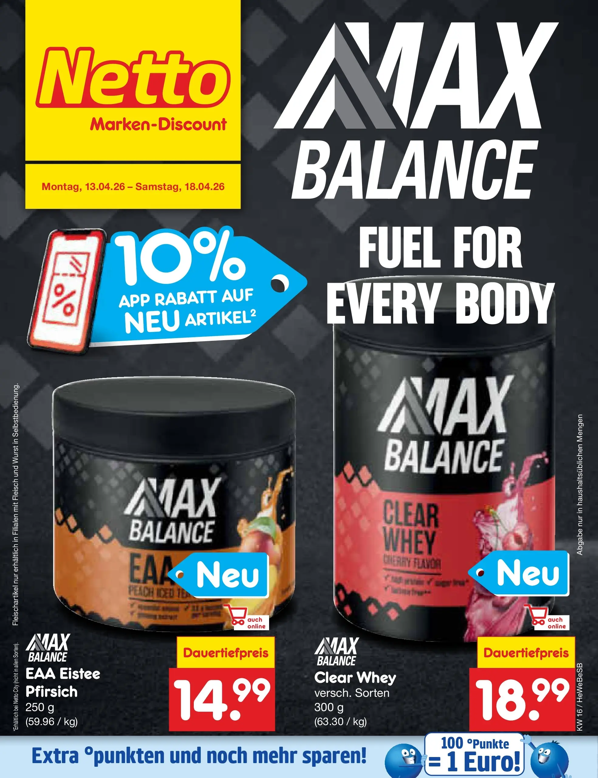 Netto Marken-Discount Prospekt Kremmen	 (ab 13.04.2026) » Angebote | Seite: 30 | Produkte: Wurst, Pfirsich, Fleisch