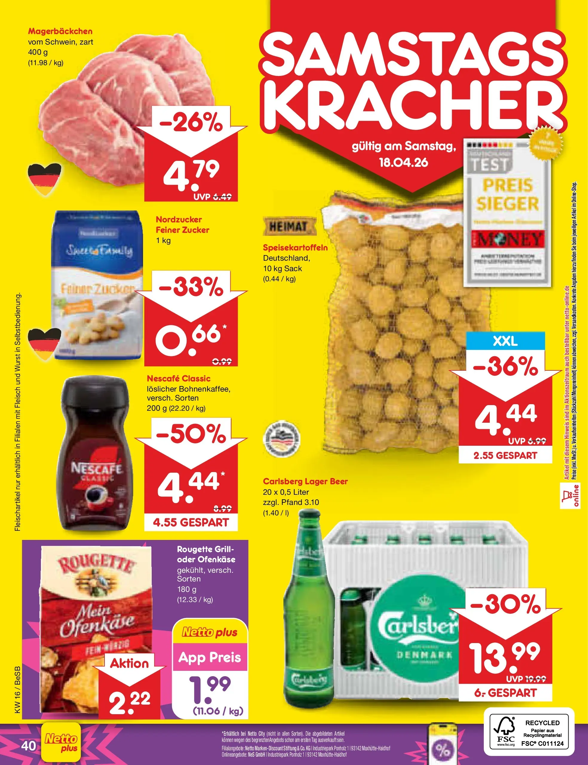 Netto Marken-Discount Prospekt Kremmen	 (ab 13.04.2026) » Angebote | Seite: 58 | Produkte: Grill, Nescafe, Nescafe classic, Wurst