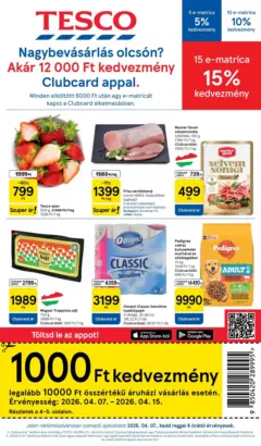 Tesco akciós újság - amely érvényes a következő dátumtól: 07.04.2026