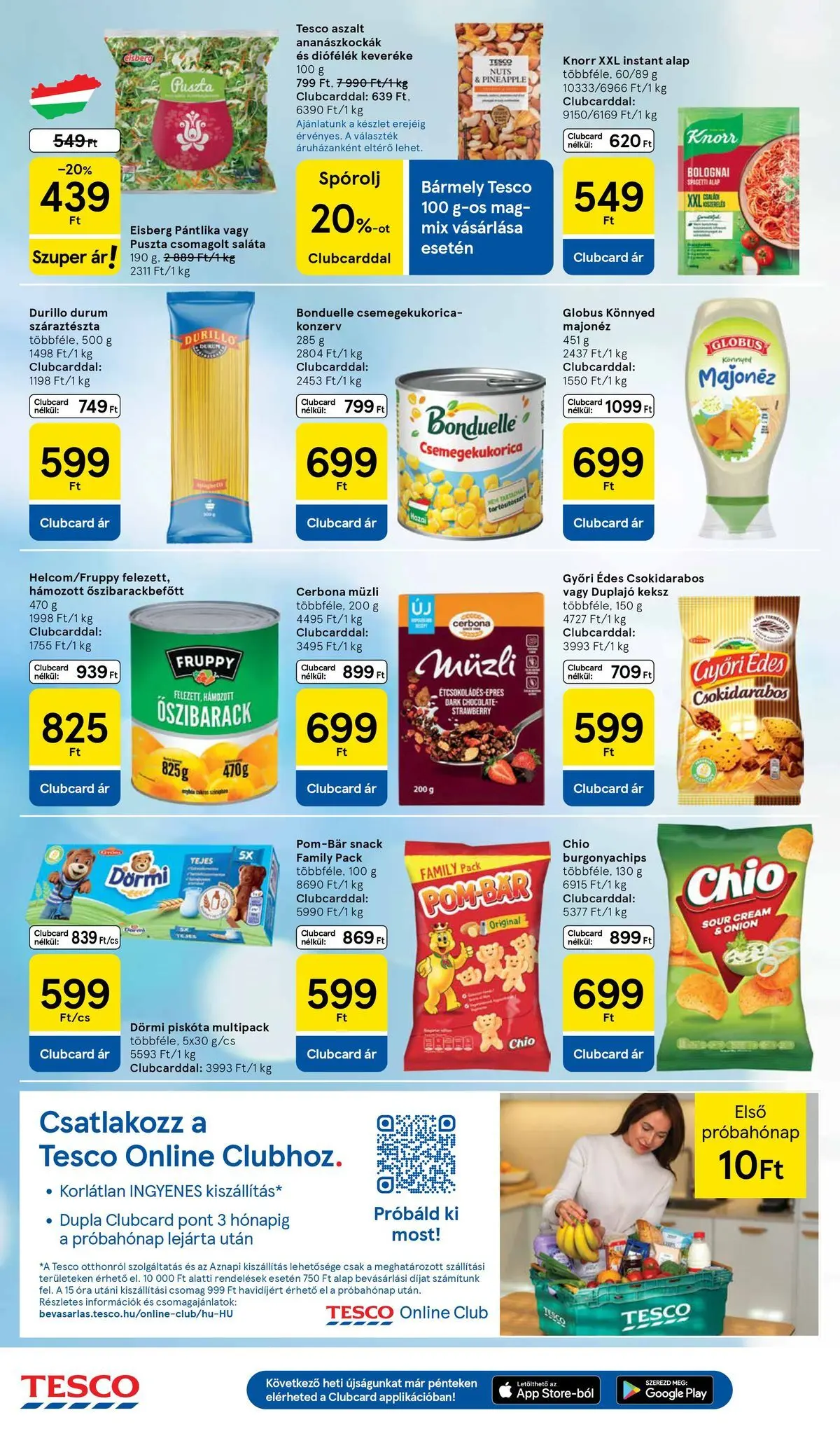 Tesco akciós újság - 2026.04.07.-tól - online | Oldal: 6 | Termékek: Őszibarack, Csemegekukorica, Müzli, Száraztészta