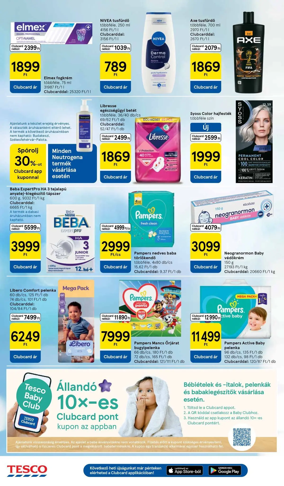 Tesco akciós újság - 2026.04.07.-tól - online | Oldal: 8 | Termékek: Pampers, Törlőkendő, Tusfürdő, Fogkrém