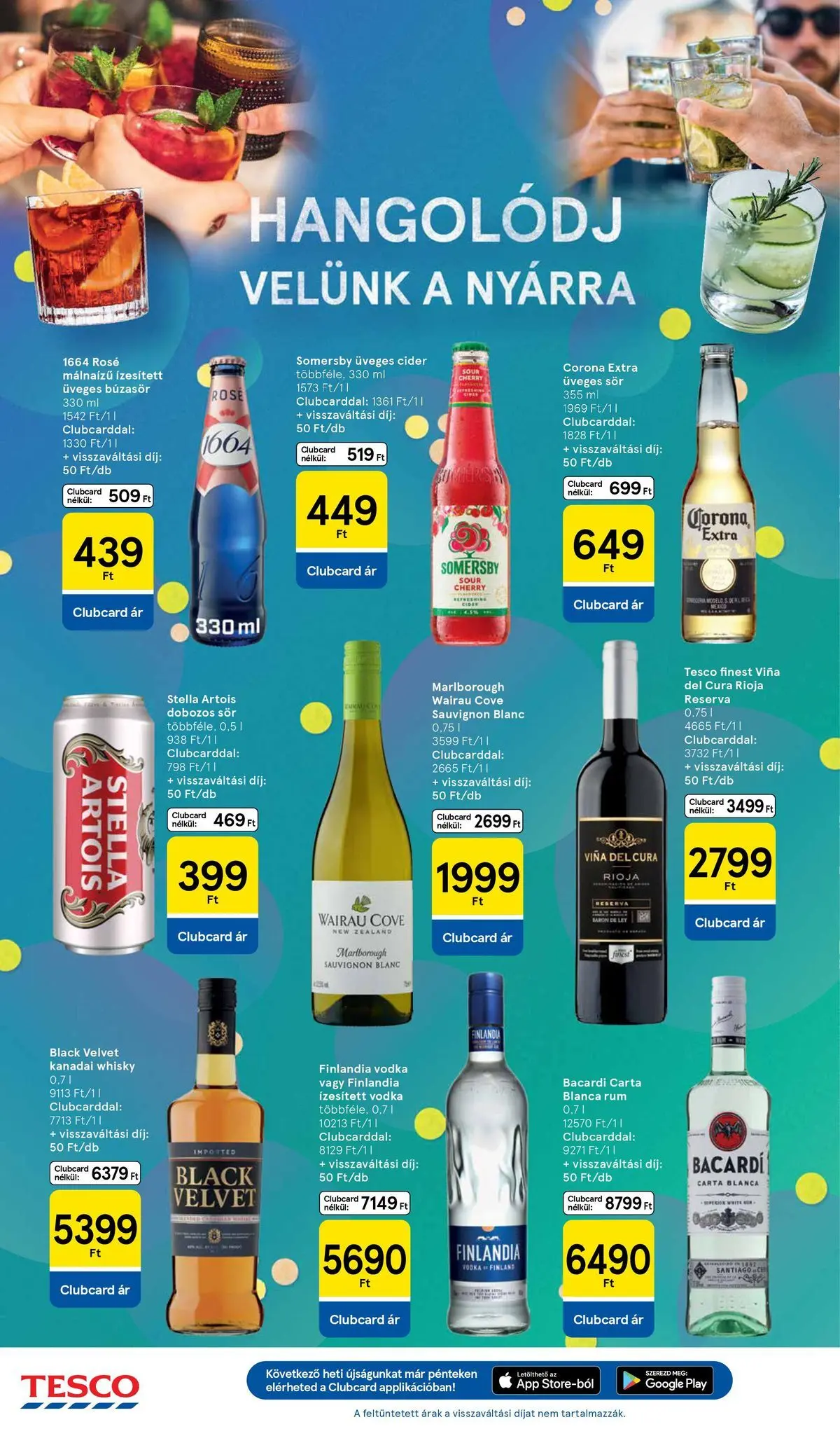 Tesco akciós újság - 2026.04.07.-tól - online | Oldal: 12 | Termékek: Búzasör, Bacardi, Rum, Whisky