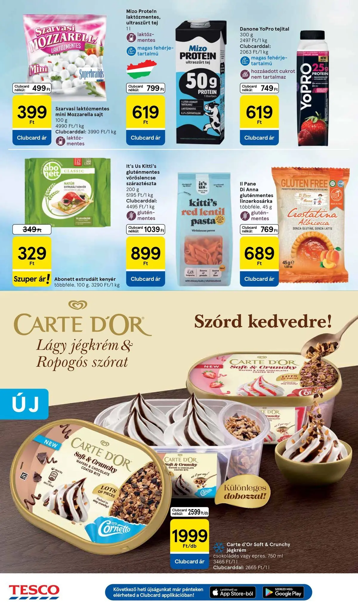 Tesco akciós újság - 2026.04.07.-tól - online | Oldal: 18 | Termékek: Penne, Sajt, Száraztészta, Jégkrém