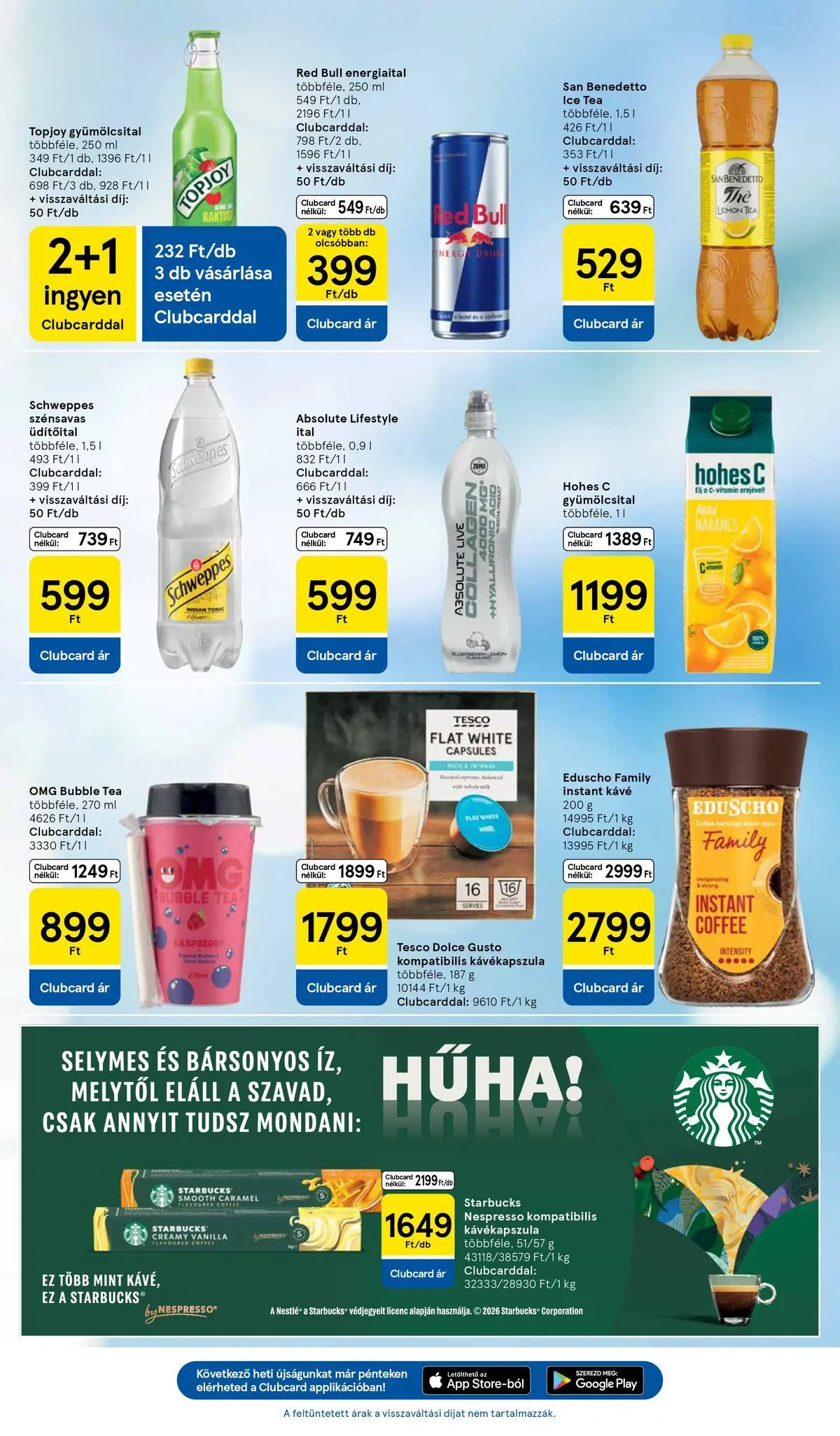 Tesco akciós újság - 2026.04.07.-tól - online | Oldal: 21 | Termékek: Dolce Gusto, Ice tea, Red bull, Kávé