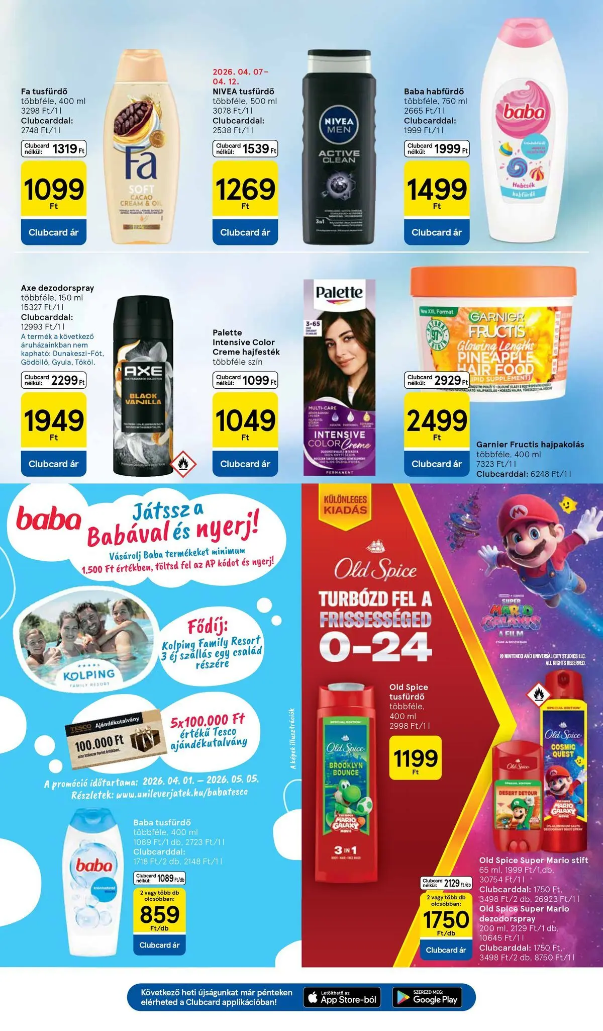 Tesco akciós újság - 2026.04.07.-tól - online | Oldal: 25 | Termékek: Hajpakolás, Habfürdő, Hajfesték, Stift