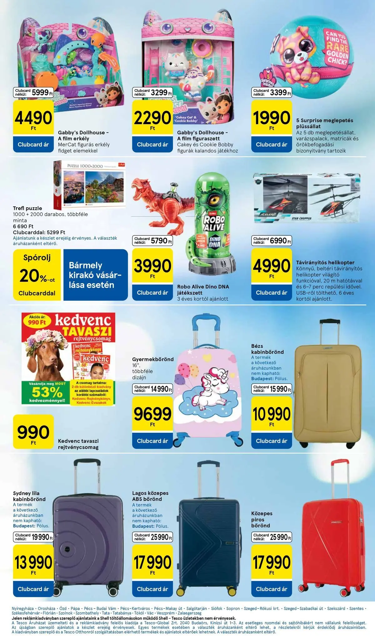 Tesco akciós újság - 2026.04.07.-tól - online | Oldal: 27 | Termékek: Bőrönd, Puzzle