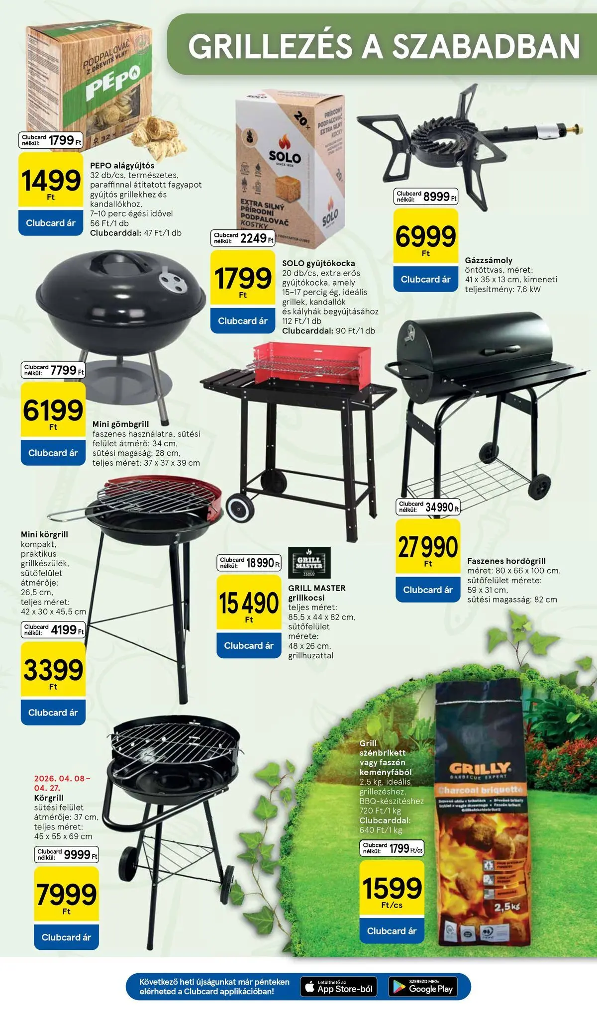 Tesco akciós újság - 2026.04.07.-tól - online | Oldal: 29 | Termékek: Grill, Grillkocsi