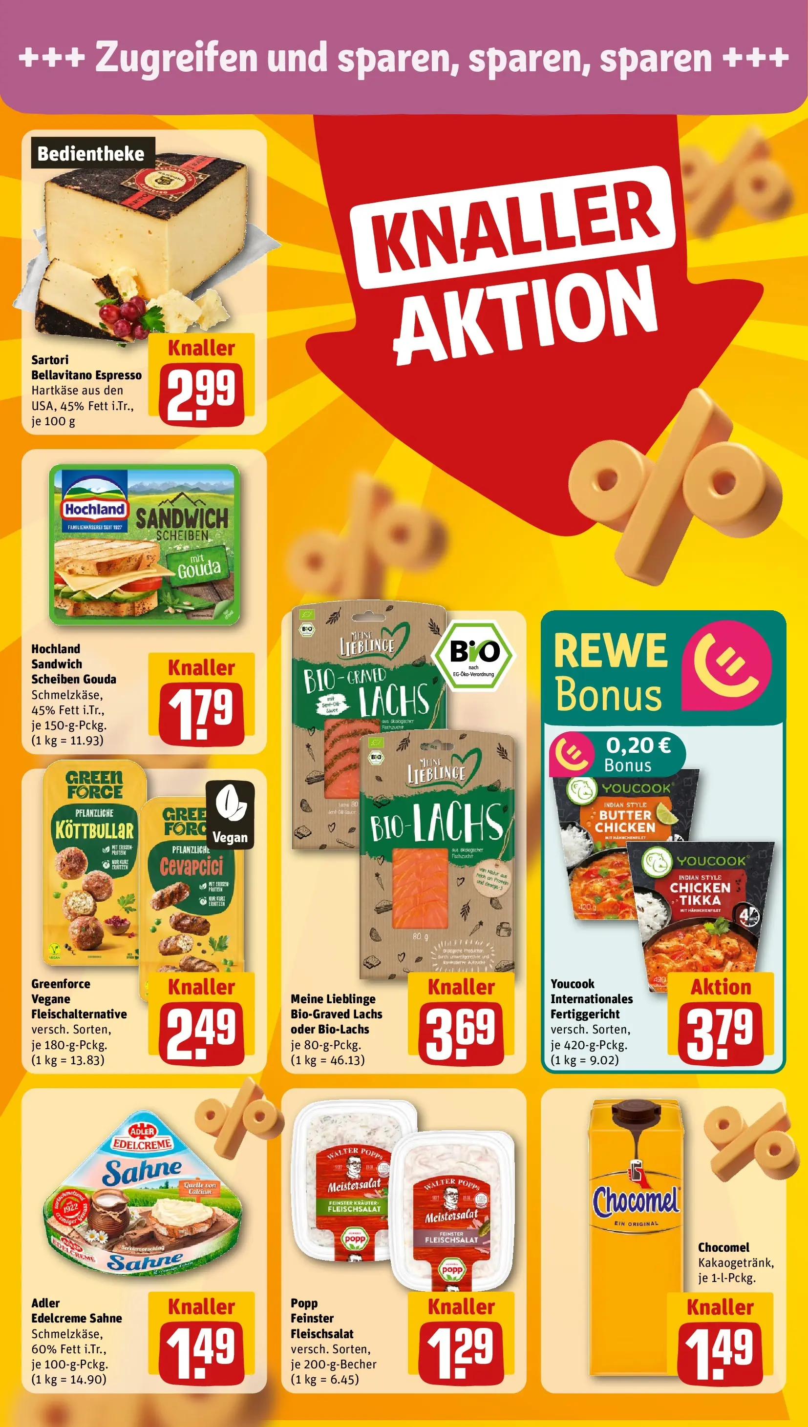 REWE Prospekt ab 12.04.2026 zum Blättern » Angebote | Seite: 12 | Produkte: Youcook, Cevapcici, Lachs, Sahne