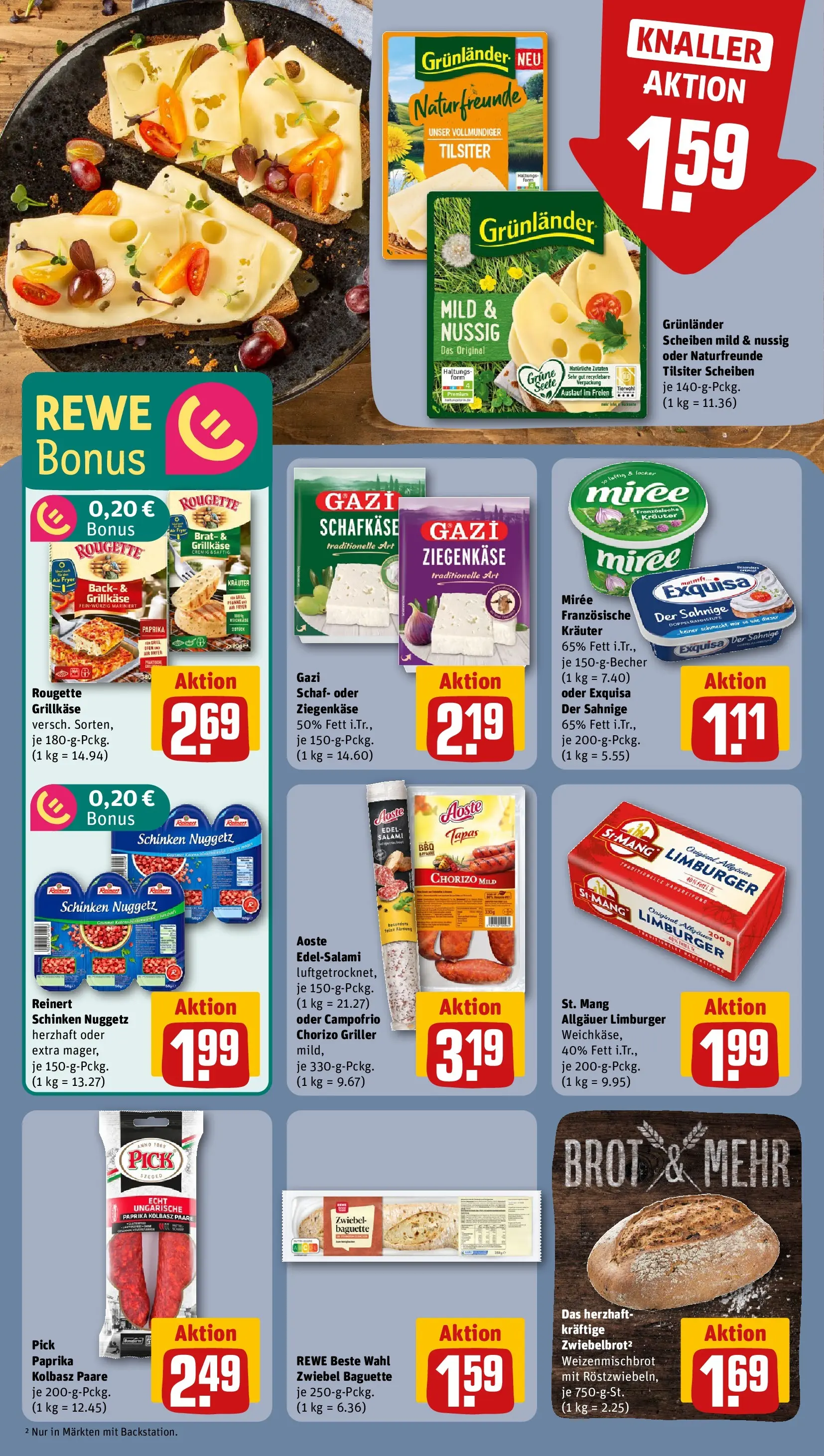REWE Prospekt ab 12.04.2026 zum Blättern » Angebote | Seite: 12 | Produkte: Baguette, Paprika, Grunlander, Brot