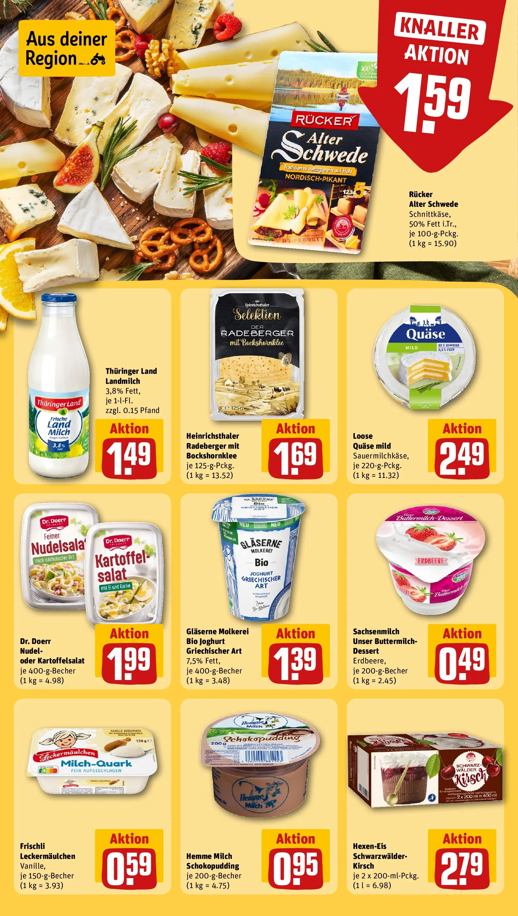 REWE Prospekt ab 12.04.2026 zum Blättern » Angebote | Seite: 17 | Produkte: Buttermilch, Milch, Joghurt, Pudding