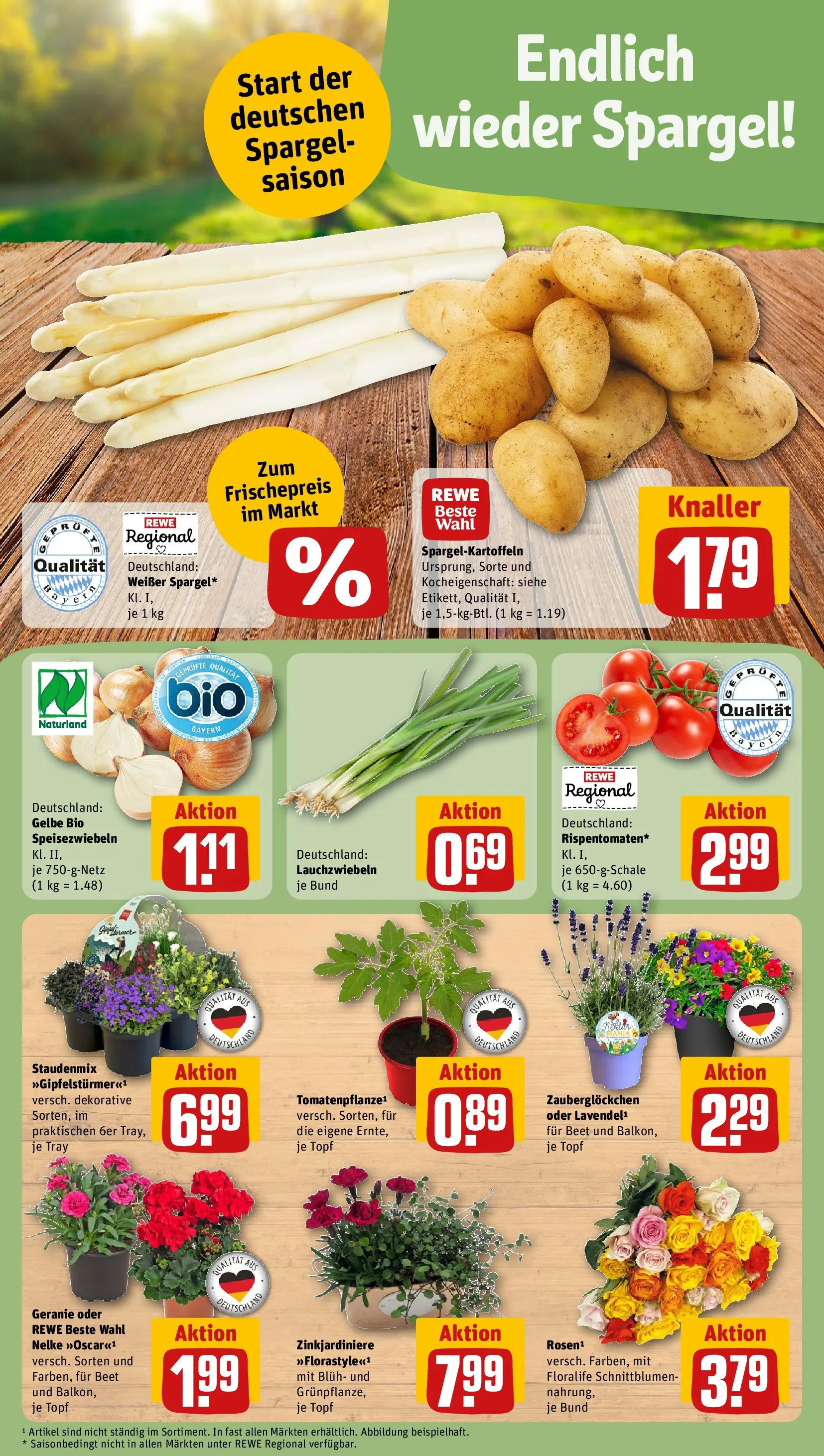 REWE Prospekt ab 12.04.2026 zum Blättern » Angebote | Seite: 5 | Produkte: Spargel