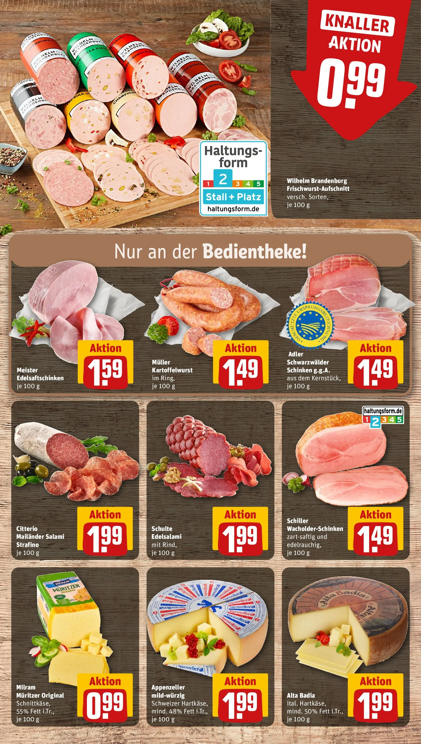 REWE Prospekt ab 12.04.2026 zum Blättern » Angebote | Seite: 7 | Produkte: Milram, Salami, Schinken