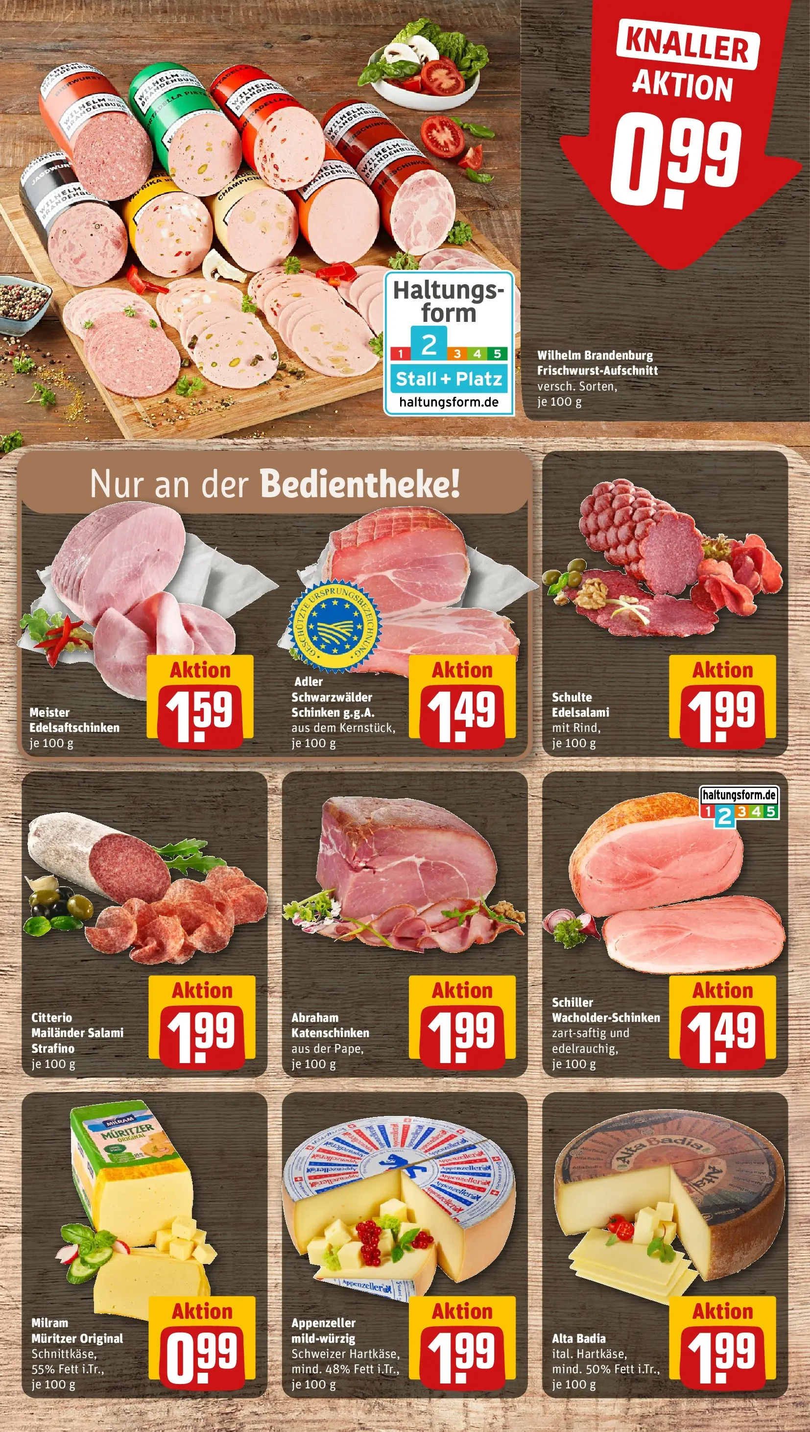 REWE Prospekt ab 12.04.2026 zum Blättern » Angebote | Seite: 7 | Produkte: Milram, Salami, Schinken