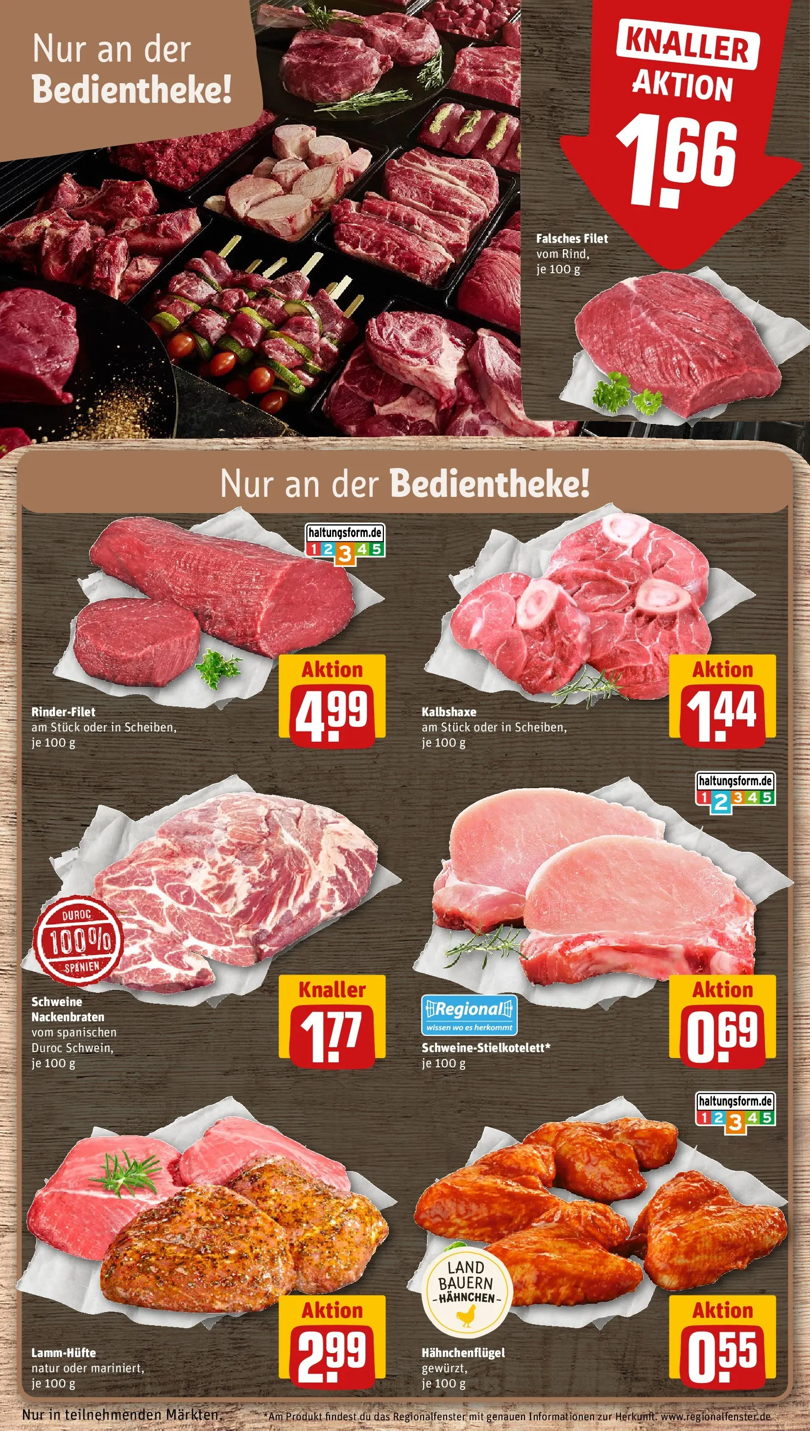 REWE Prospekt ab 12.04.2026 zum Blättern » Angebote | Seite: 8 | Produkte: Hahnchen, Rinderfilet, Fleisch