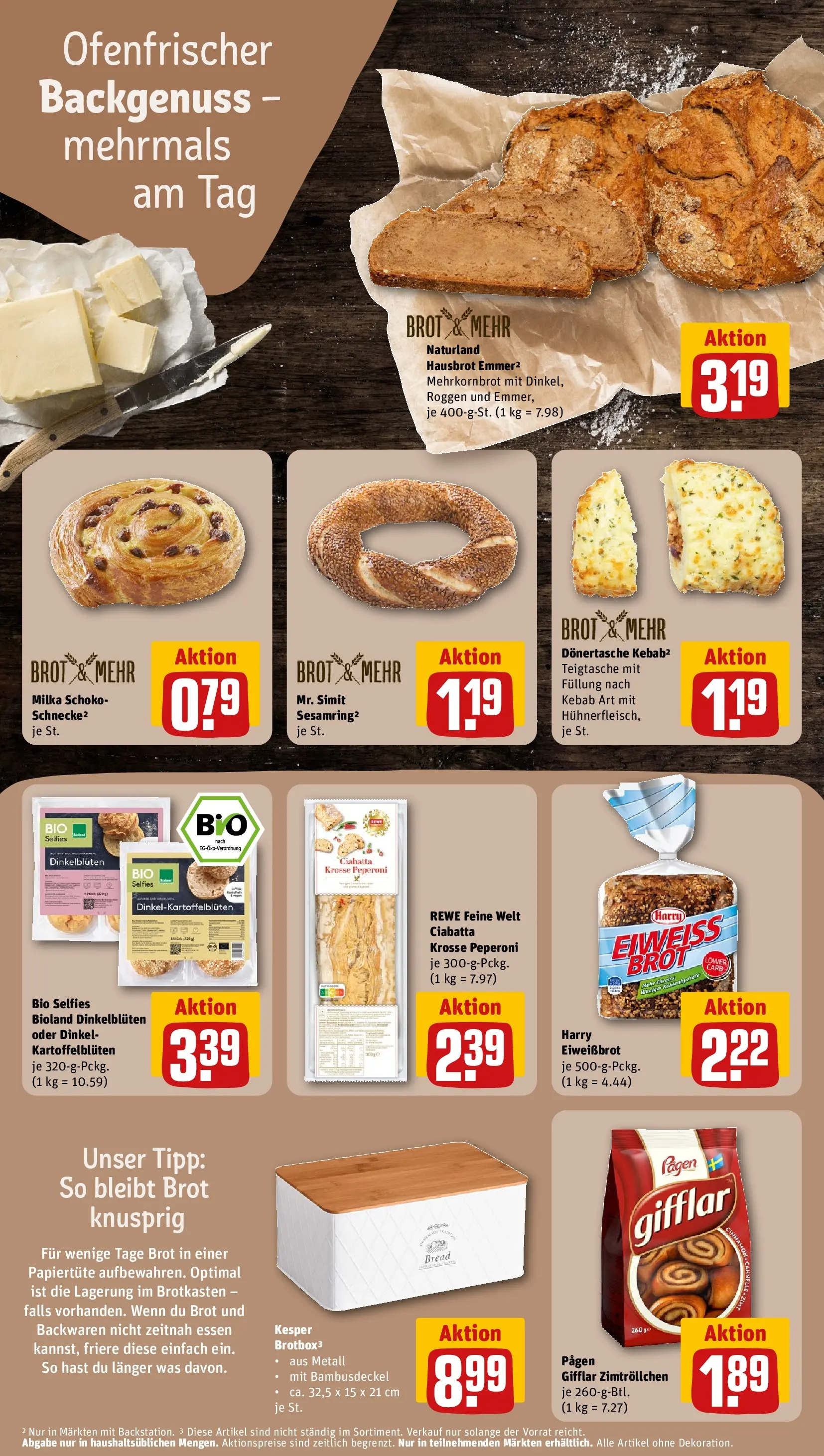 REWE Prospekt ab 12.04.2026 zum Blättern » Angebote | Seite: 18 | Produkte: Box, Milka, Brot