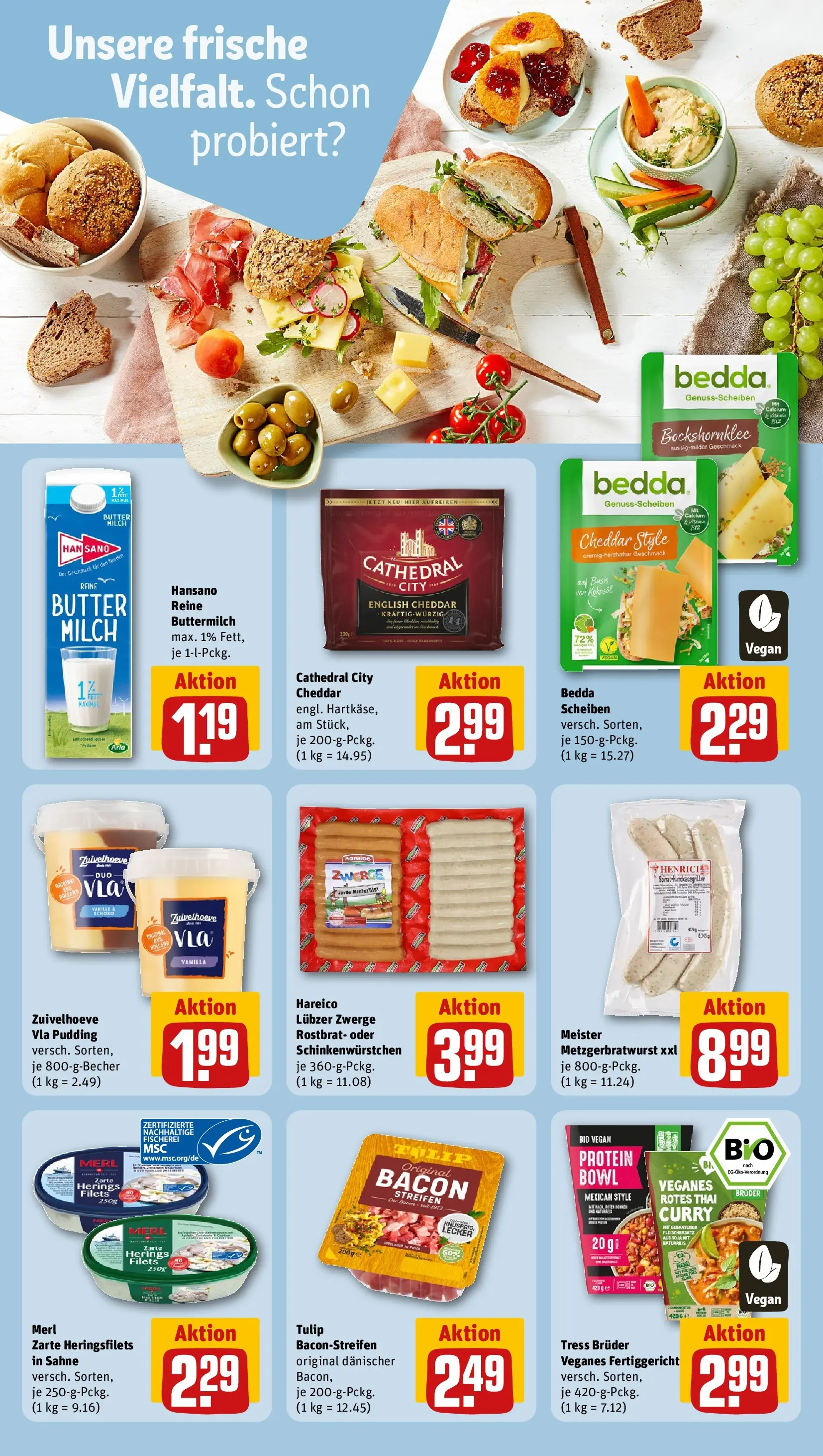 REWE Prospekt ab 12.04.2026 zum Blättern » Angebote | Seite: 19 | Produkte: Buttermilch, Milch, Butter, Lubzer