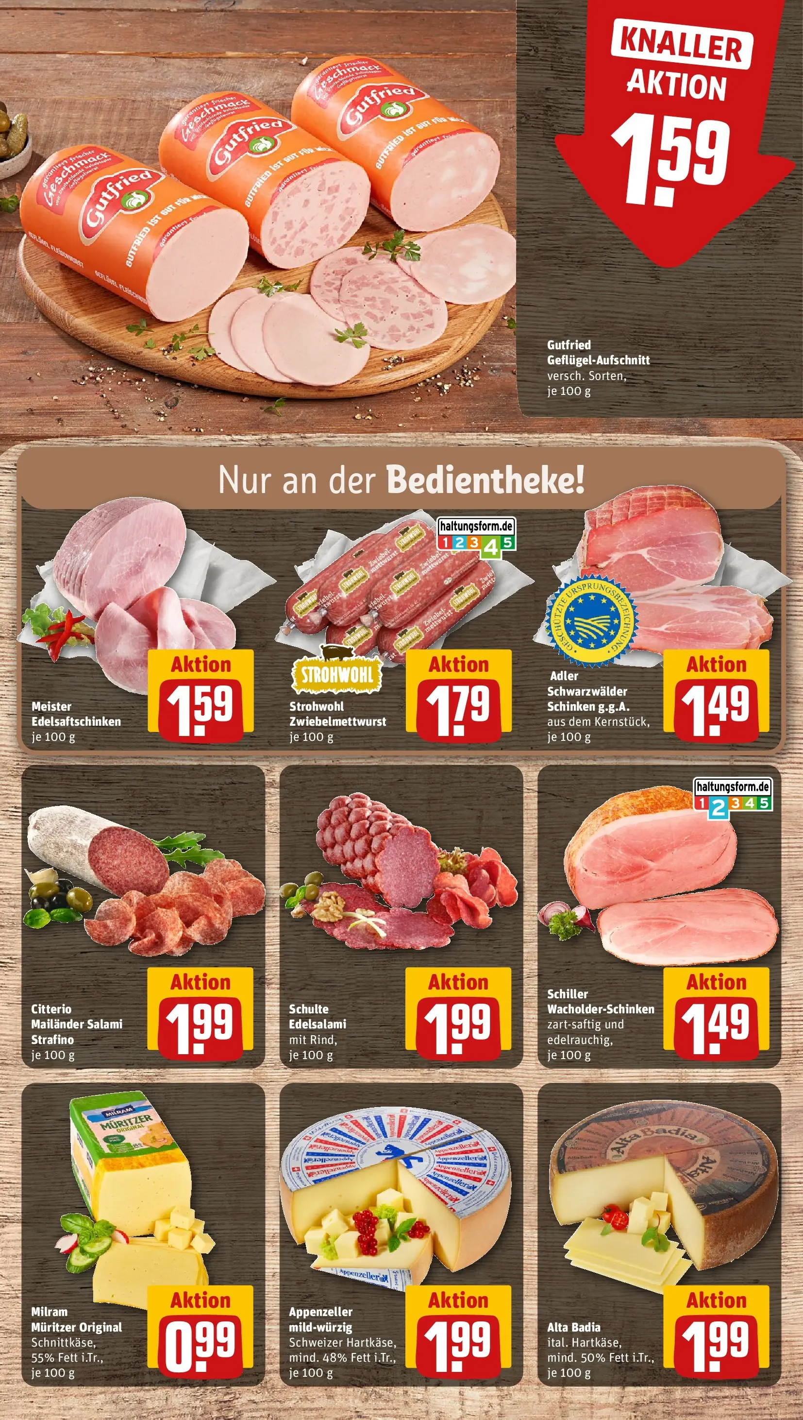 REWE Prospekt ab 12.04.2026 zum Blättern » Angebote | Seite: 7 | Produkte: Milram, Salami, Schinken