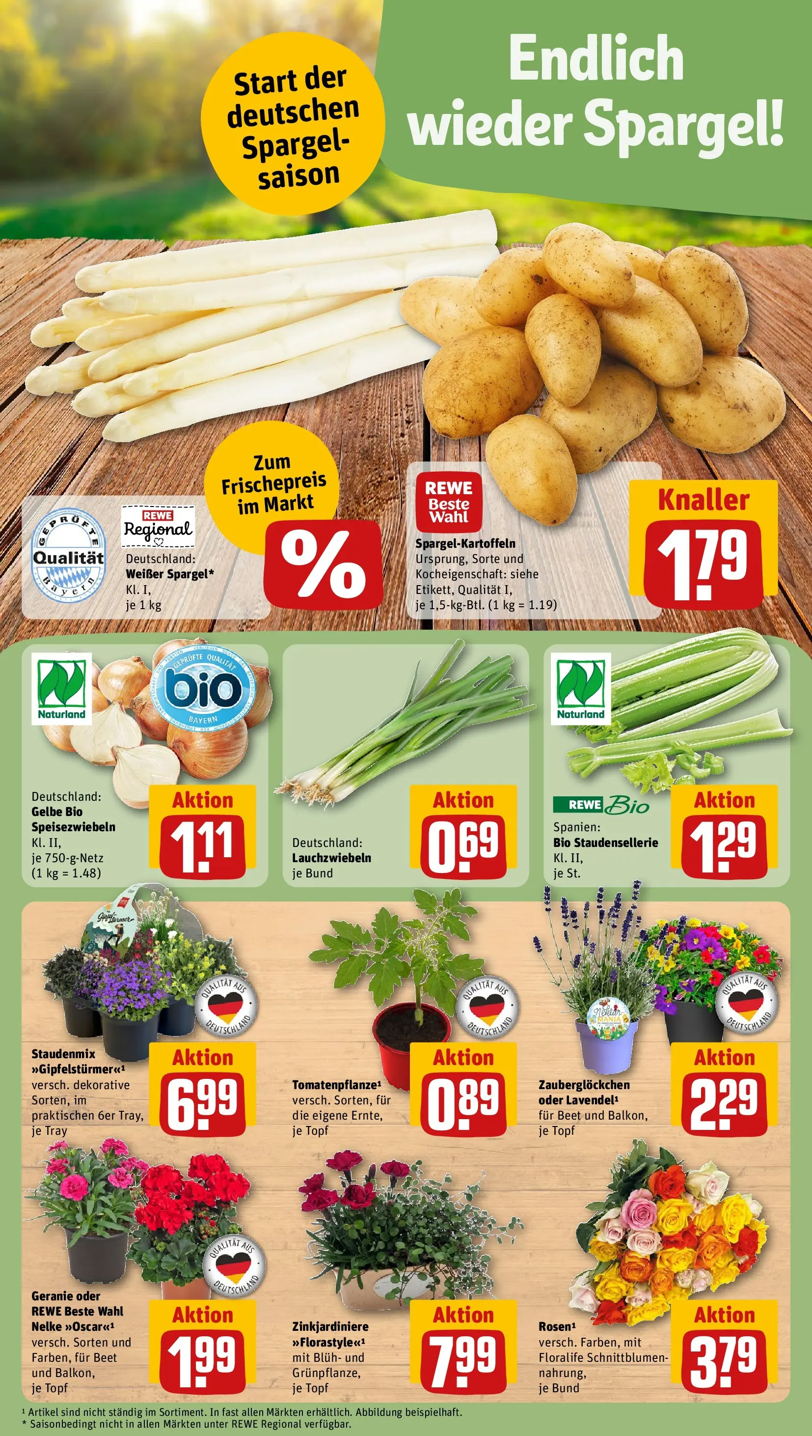 REWE Prospekt ab 12.04.2026 zum Blättern » Angebote | Seite: 5 | Produkte: Spargel