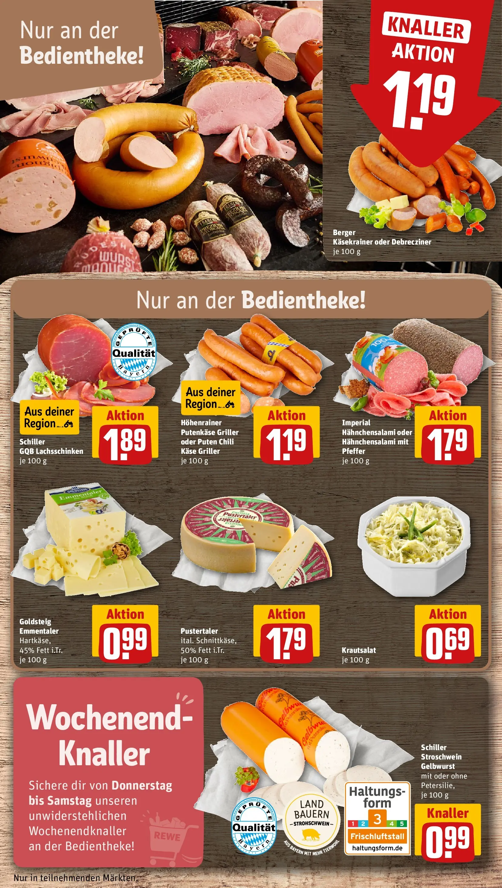REWE Prospekt ab 12.04.2026 zum Blättern » Angebote | Seite: 9 | Produkte: Käse, Wurst, Chili, Griller