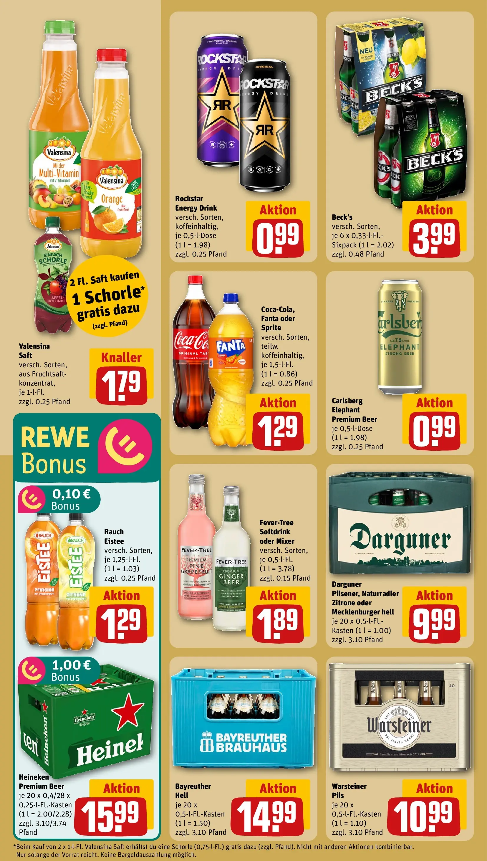 REWE Prospekt ab 12.04.2026 zum Blättern » Angebote | Seite: 22 | Produkte: Rockstar energy, Pils, Äpfel, Zitrone