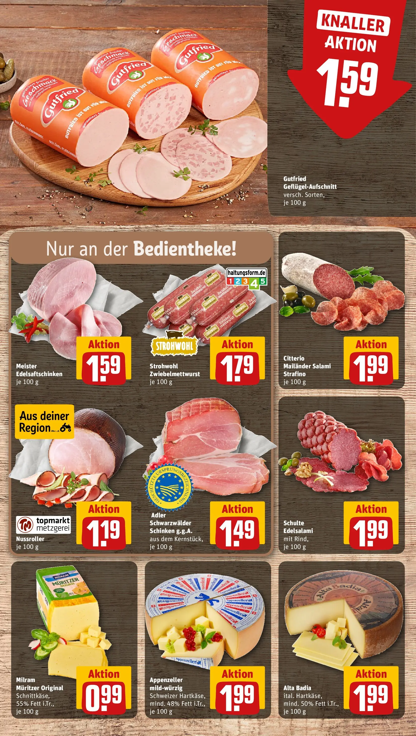 REWE Prospekt ab 12.04.2026 zum Blättern » Angebote | Seite: 7 | Produkte: Milram, Salami, Schinken