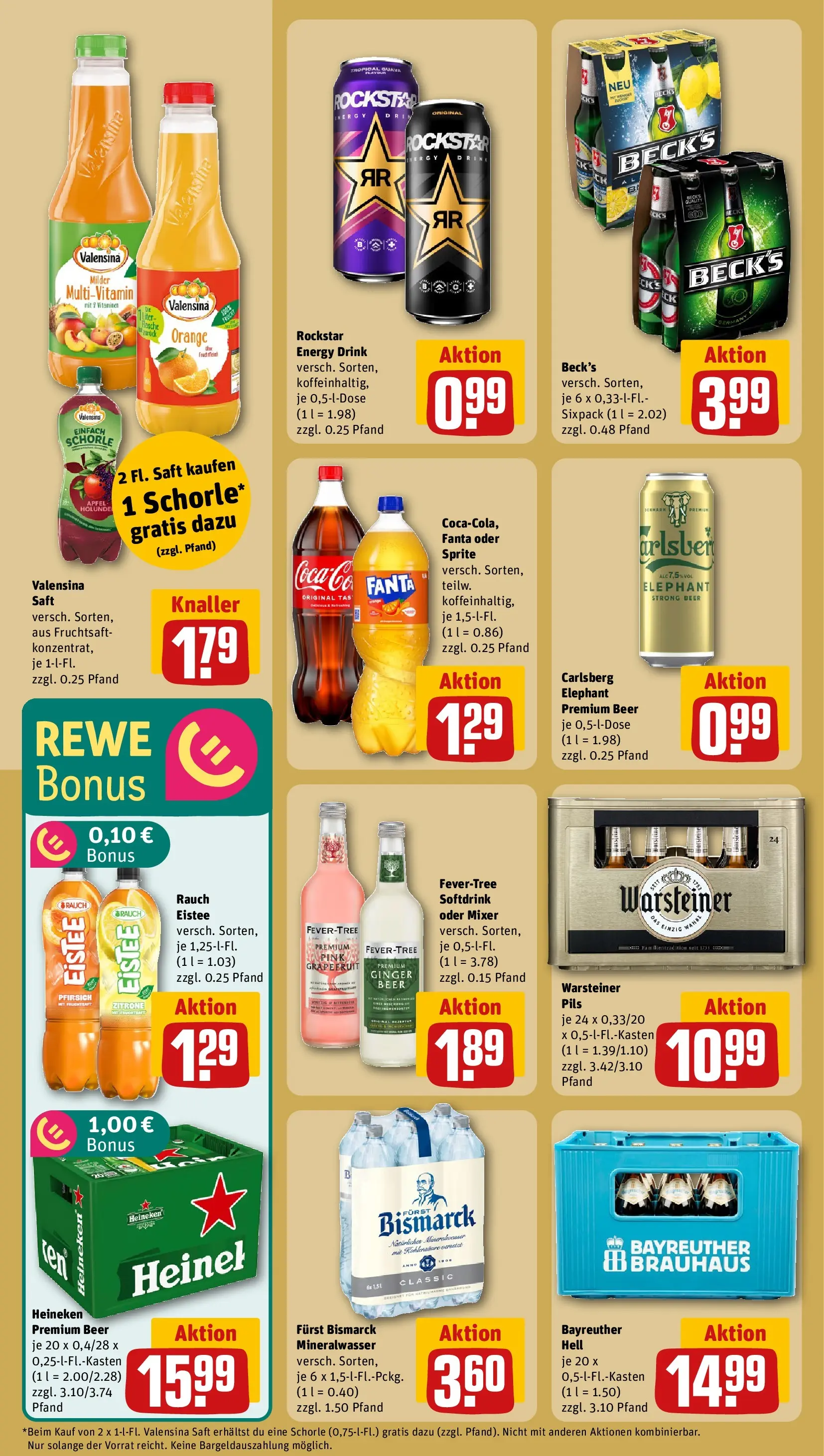 REWE Prospekt ab 12.04.2026 zum Blättern » Angebote | Seite: 20 | Produkte: Energy, Äpfel, Mineralwasser, Warsteiner