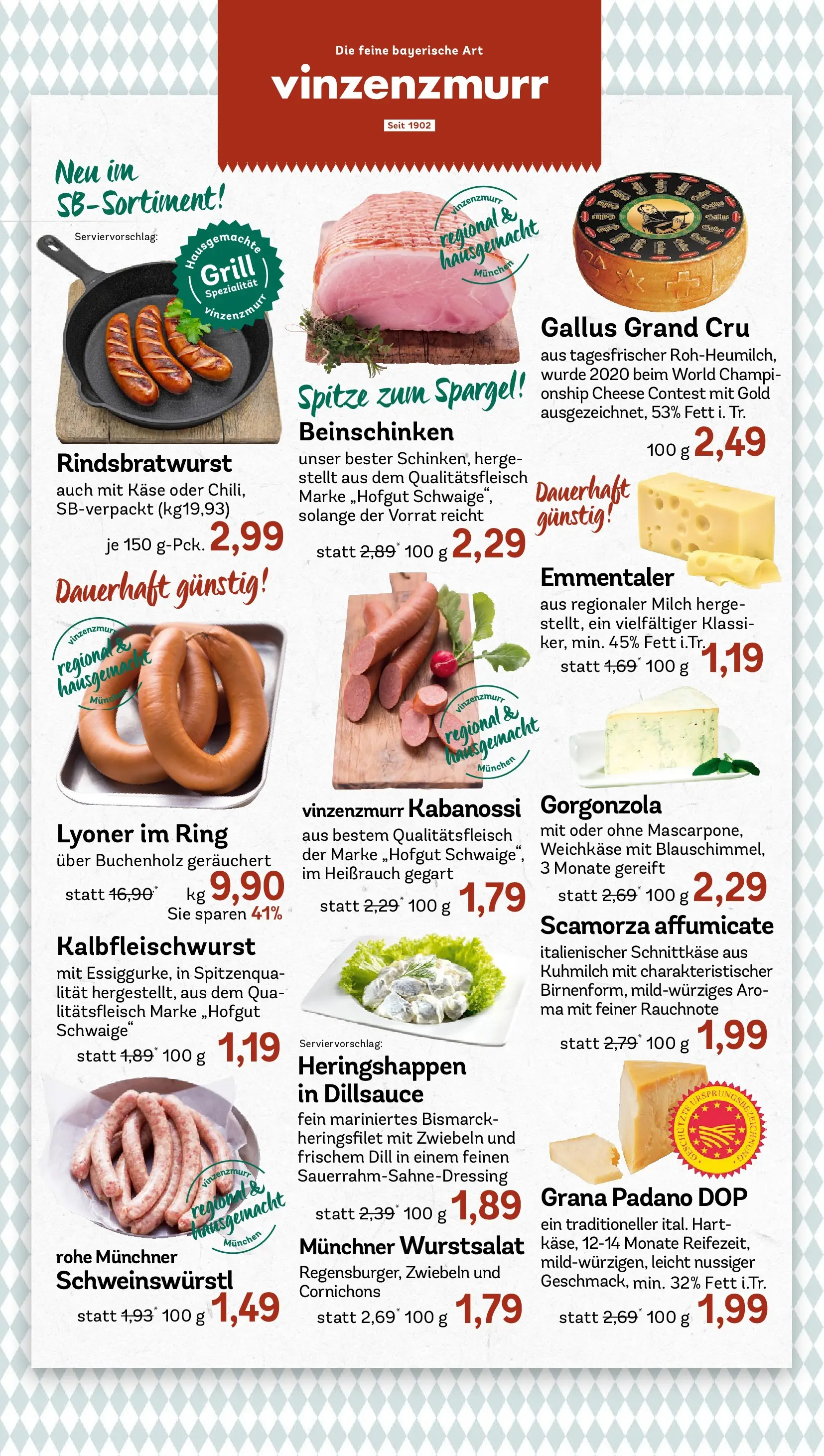 REWE Prospekt ab 13.04.2026 zum Blättern » Angebote | Seite: 7 | Produkte: Käse, Spargel, Zwiebeln, Dill