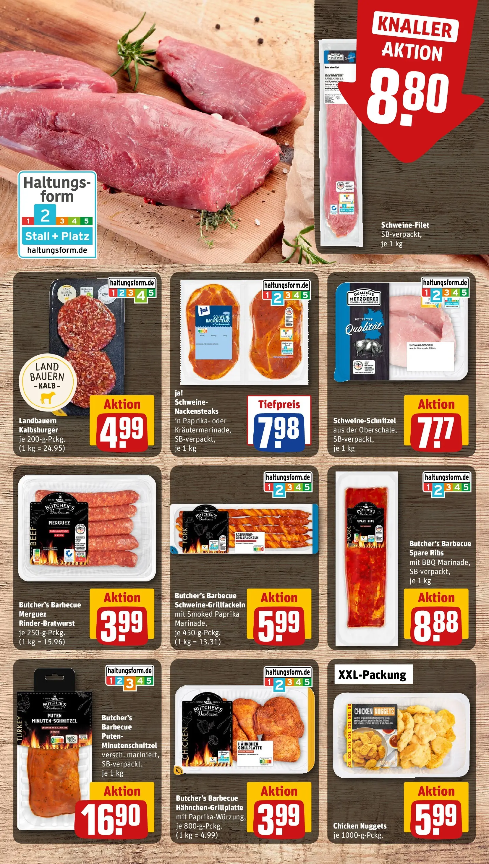 REWE Prospekt ab 12.04.2026 zum Blättern » Angebote | Seite: 6 | Produkte: Nackensteaks, Grill, Hahnchen, Paprika