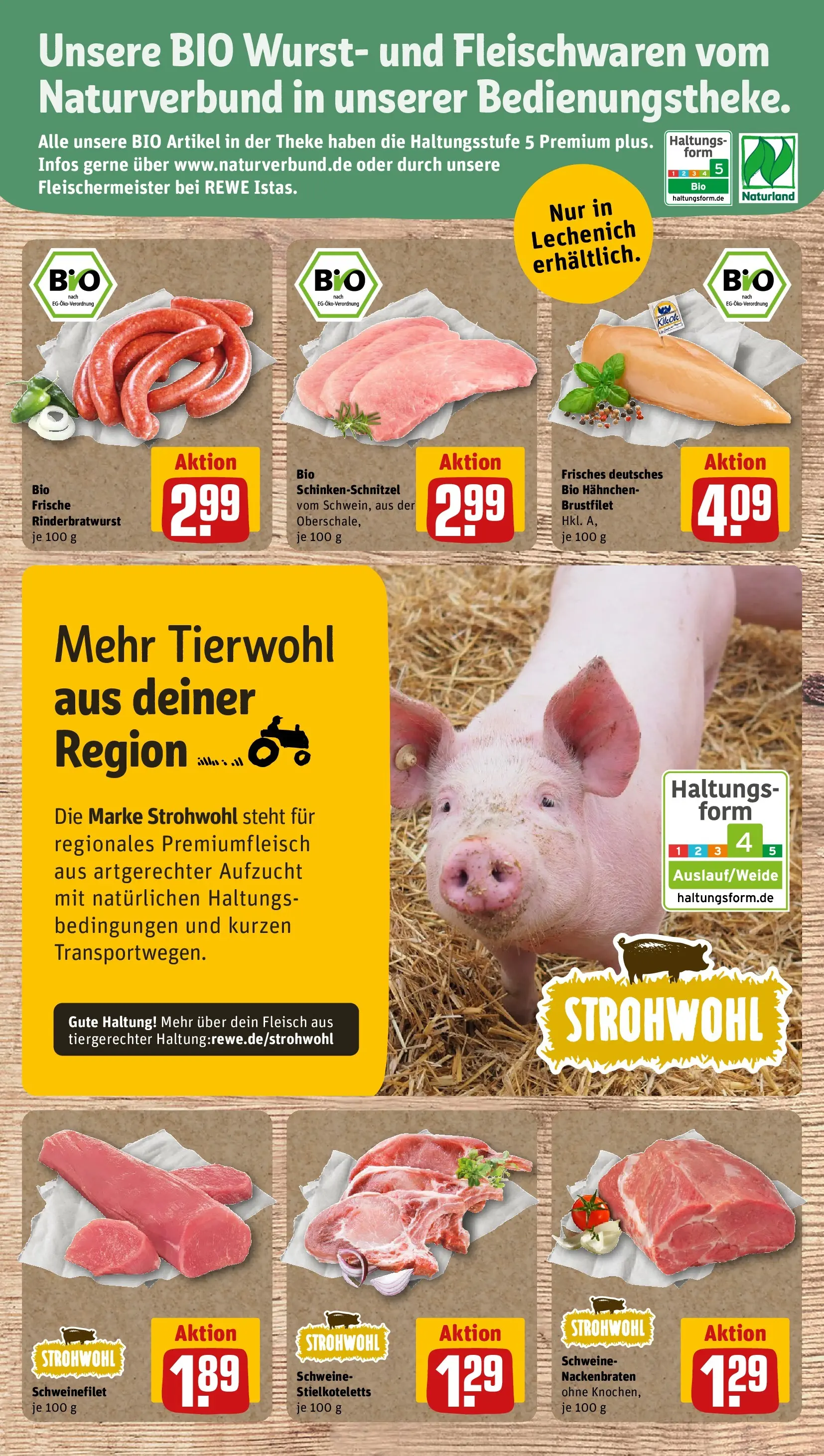 REWE Prospekt ab 12.04.2026 zum Blättern » Angebote | Seite: 29 | Produkte: Hahnchen, Schweinefilet, Wurst, Fleisch