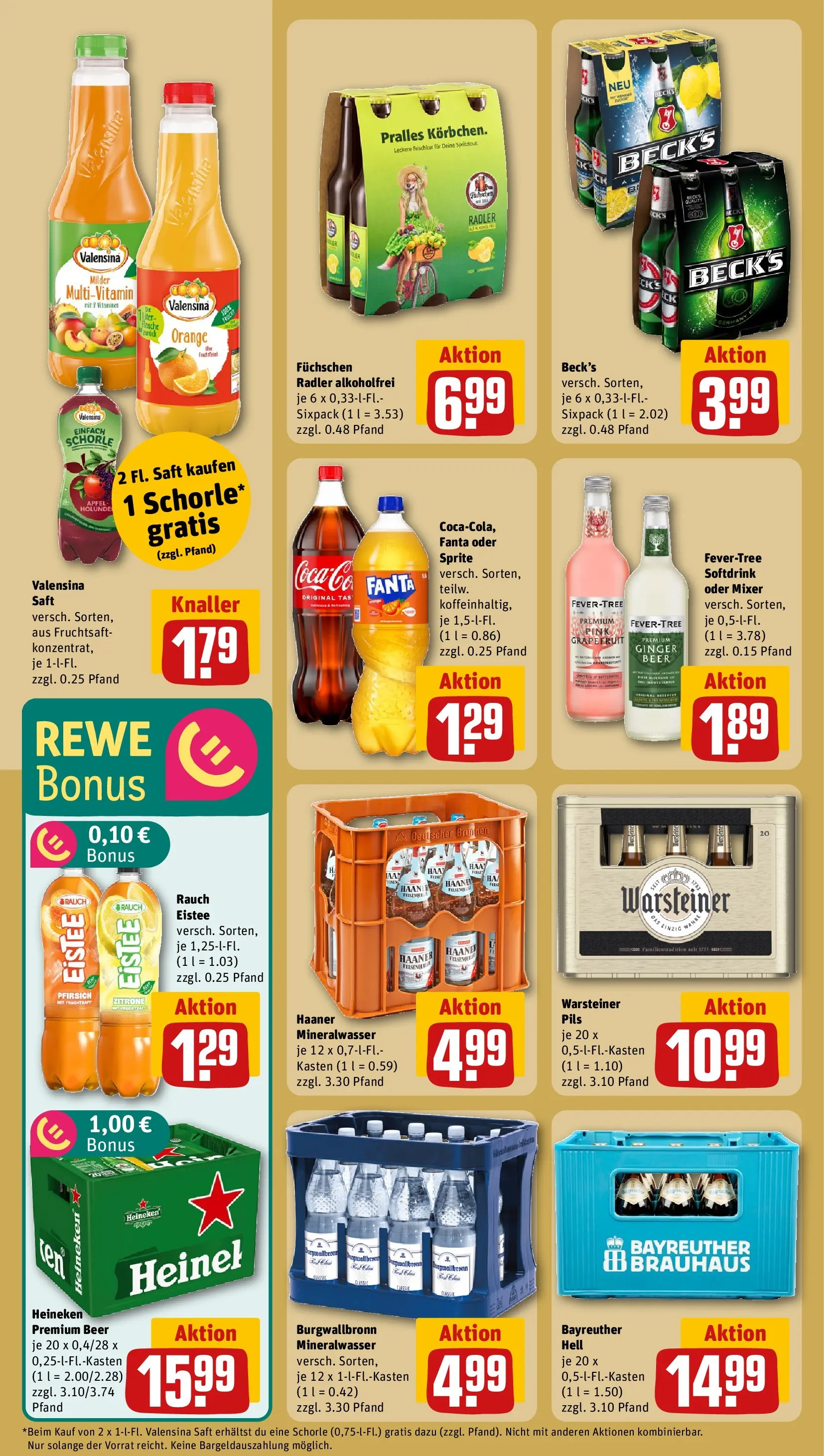 REWE Prospekt ab 12.04.2026 zum Blättern » Angebote | Seite: 20 | Produkte: Fanta, Pils, Mineralwasser, Grapefruit