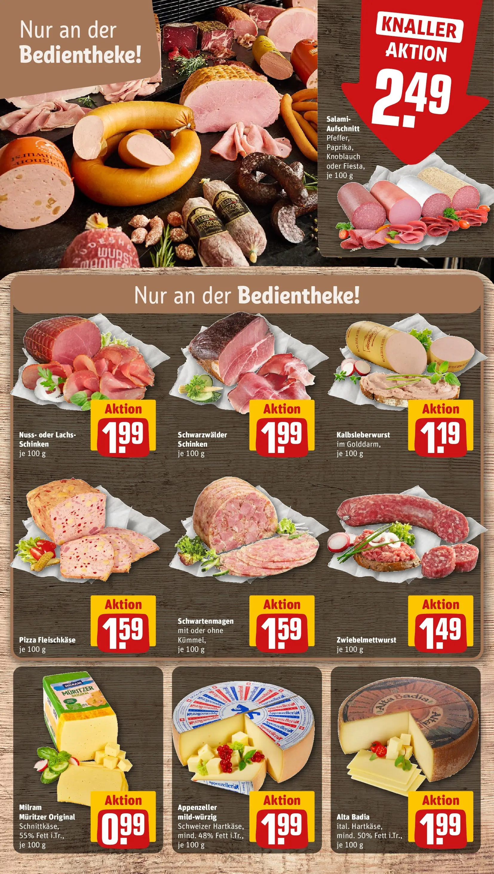 REWE Prospekt ab 12.04.2026 zum Blättern » Angebote | Seite: 7 | Produkte: Milram, Knoblauch, Schinken, Pizza