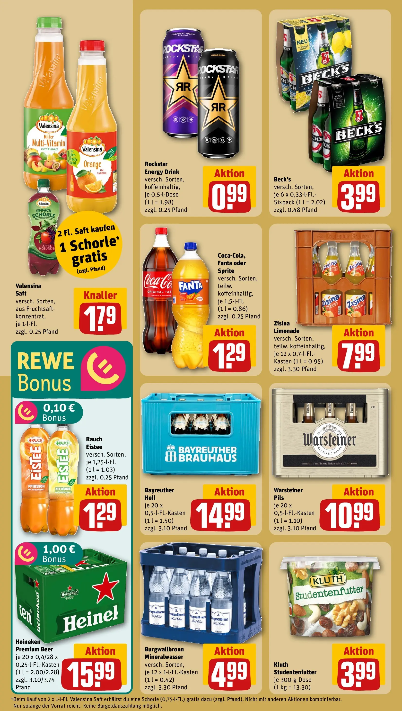 REWE Prospekt ab 12.04.2026 zum Blättern » Angebote | Seite: 20 | Produkte: Fanta, Energy, Mineralwasser, Zitrone