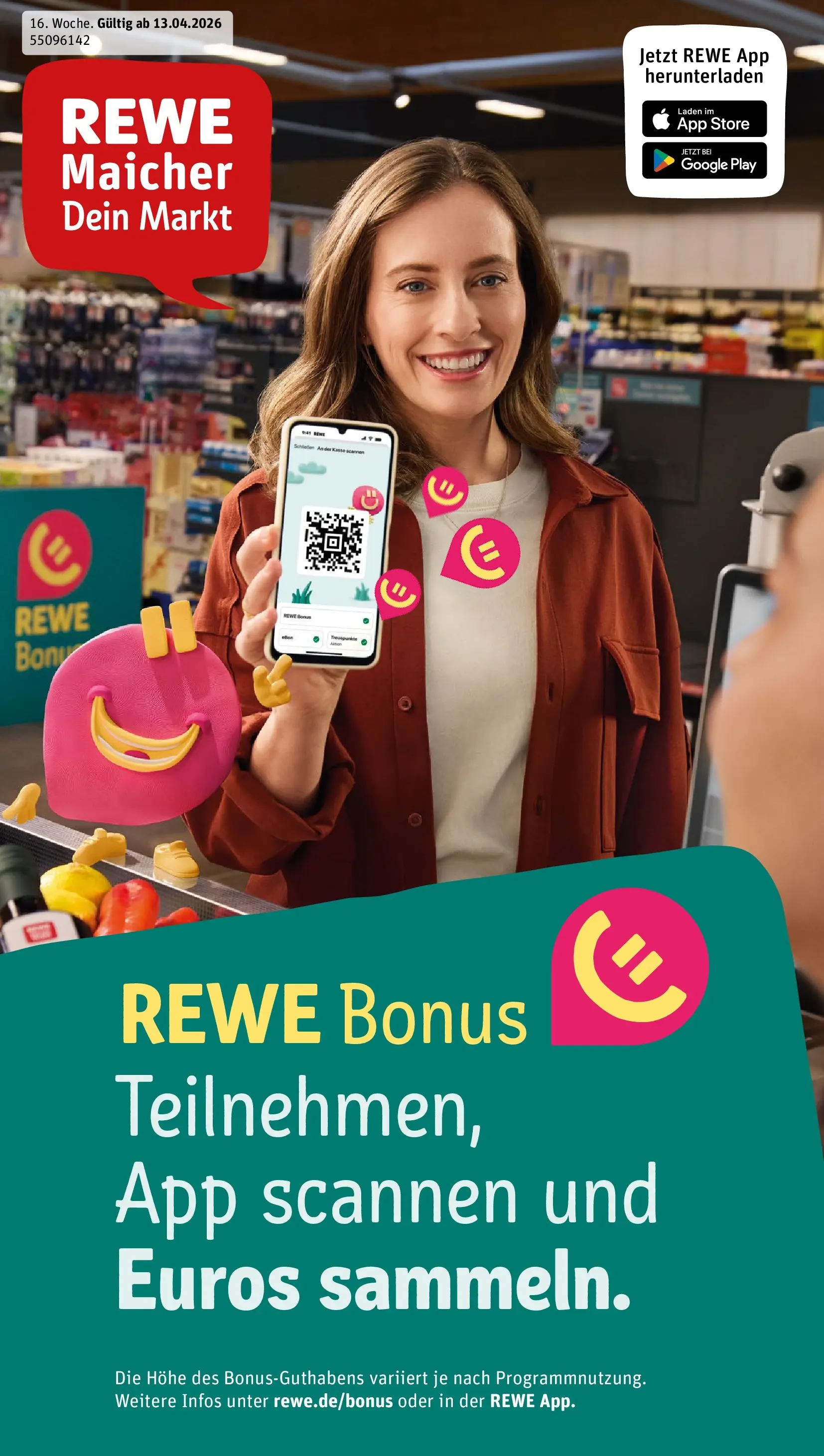 REWE Prospekt ab 13.04.2026 zum Blättern » Angebote | Seite: 1