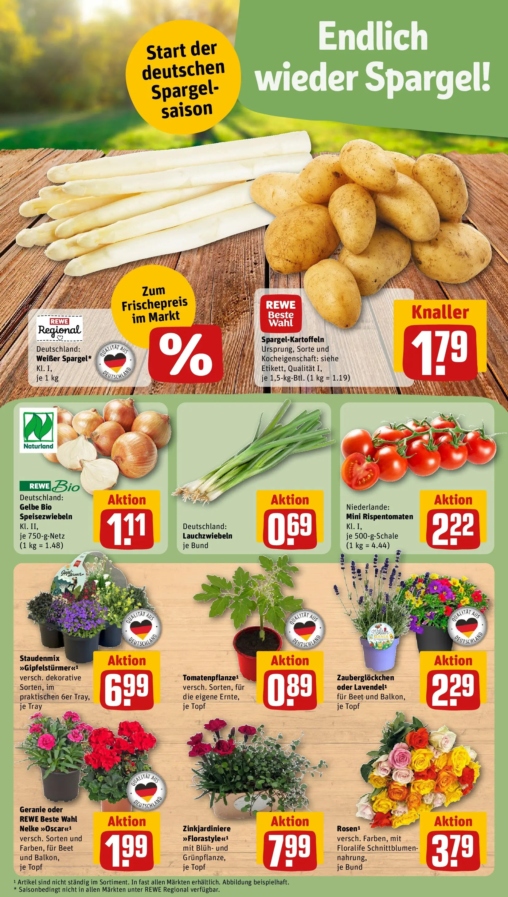 REWE Prospekt ab 12.04.2026 zum Blättern » Angebote | Seite: 5 | Produkte: Spargel