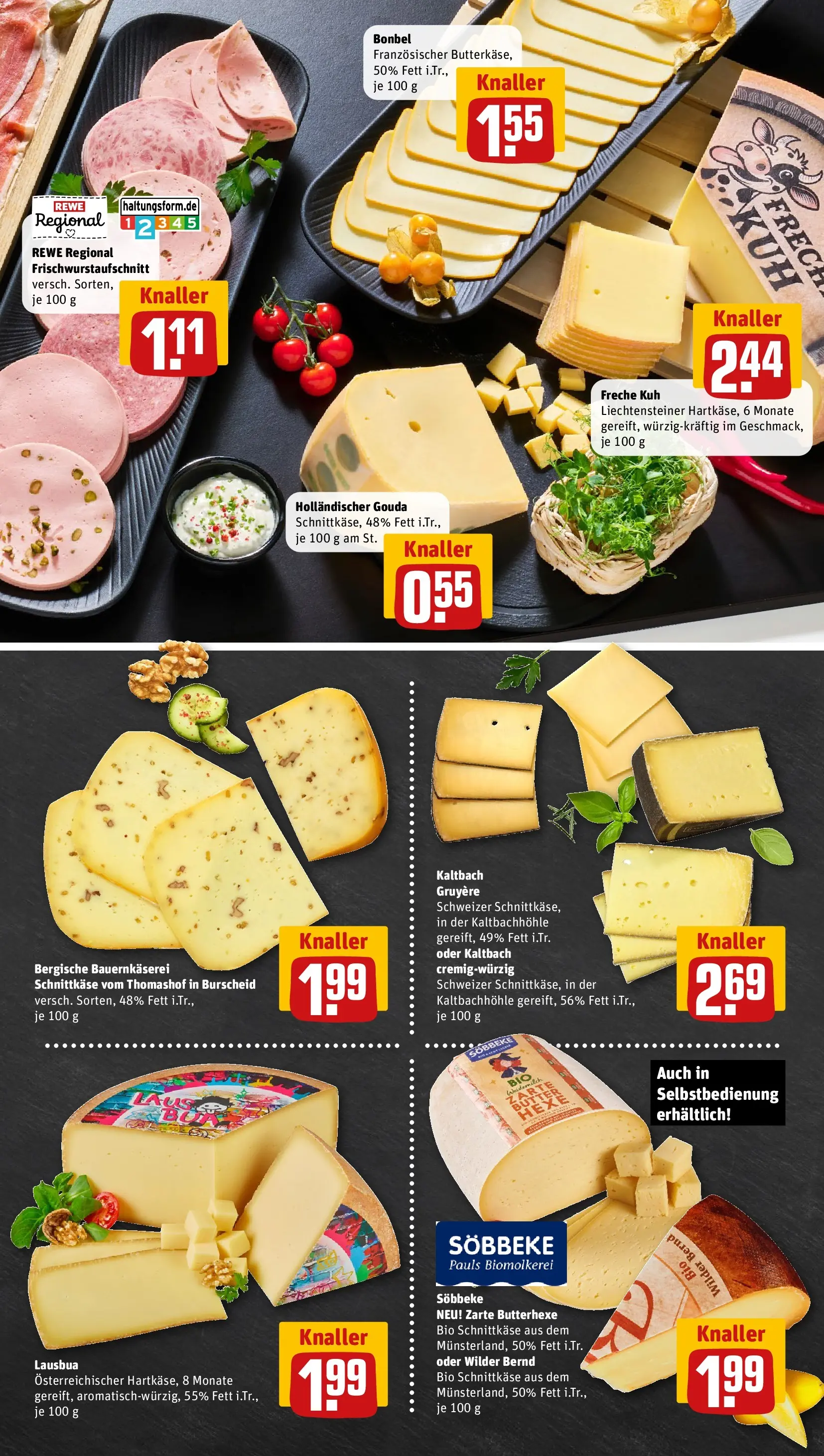 REWE Prospekt ab 12.04.2026 zum Blättern » Angebote | Seite: 9 | Produkte: Butter, Gouda