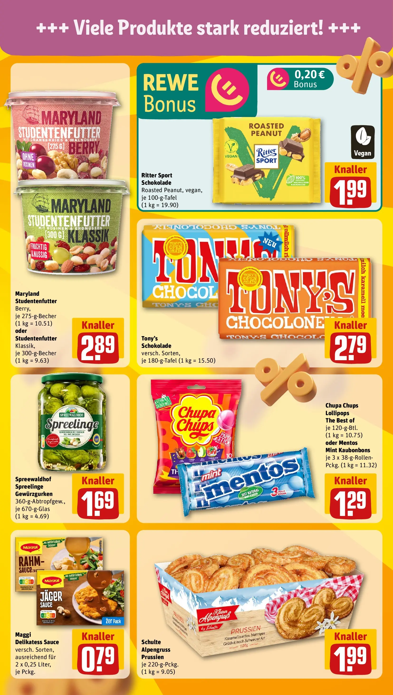 REWE Prospekt ab 12.04.2026 zum Blättern » Angebote | Seite: 17 | Produkte: Maggi, Milch, Schokolade, Ritter sport