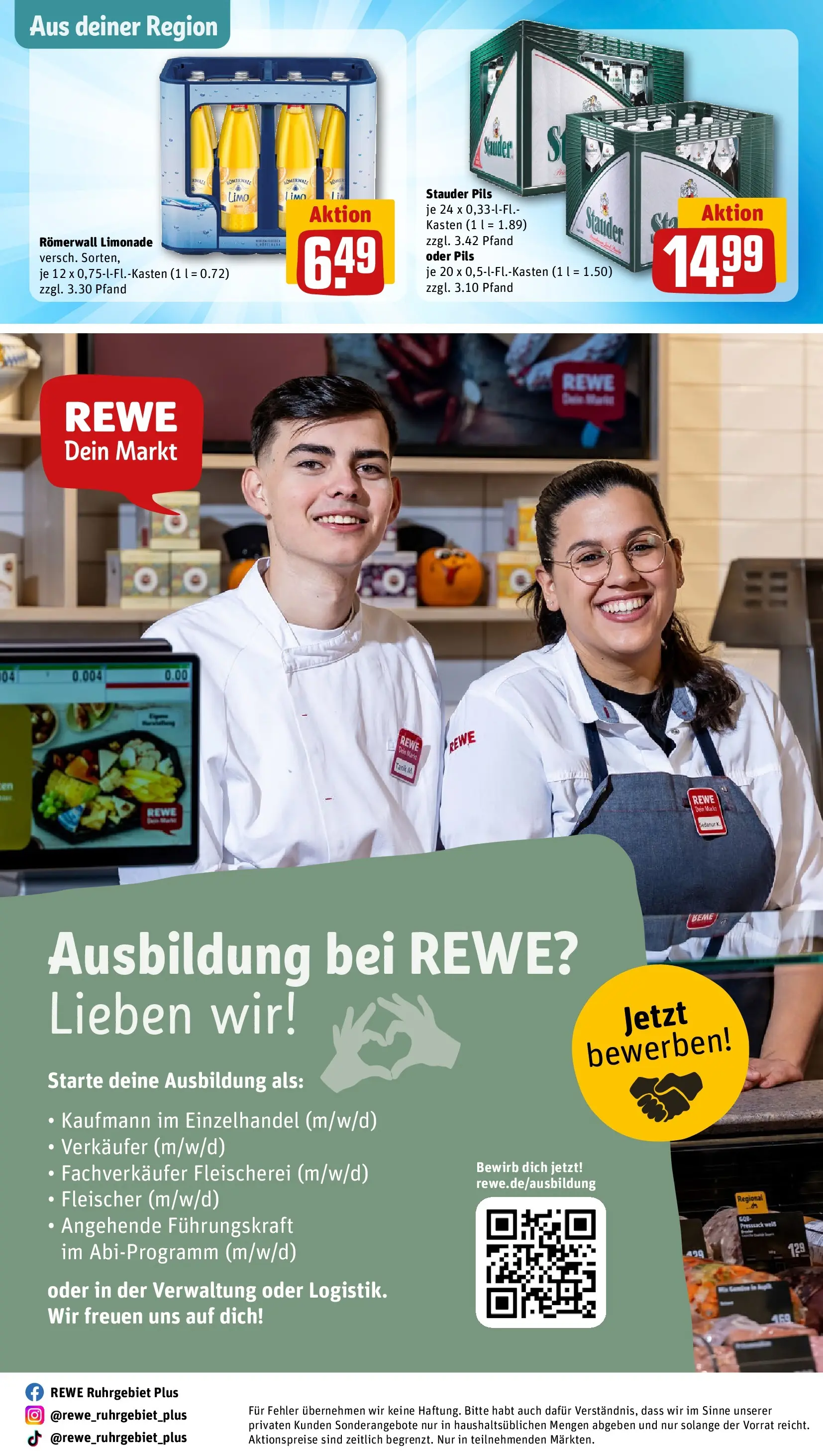 REWE Prospekt ab 12.04.2026 zum Blättern » Angebote | Seite: 29 | Produkte: Pils, Limonade