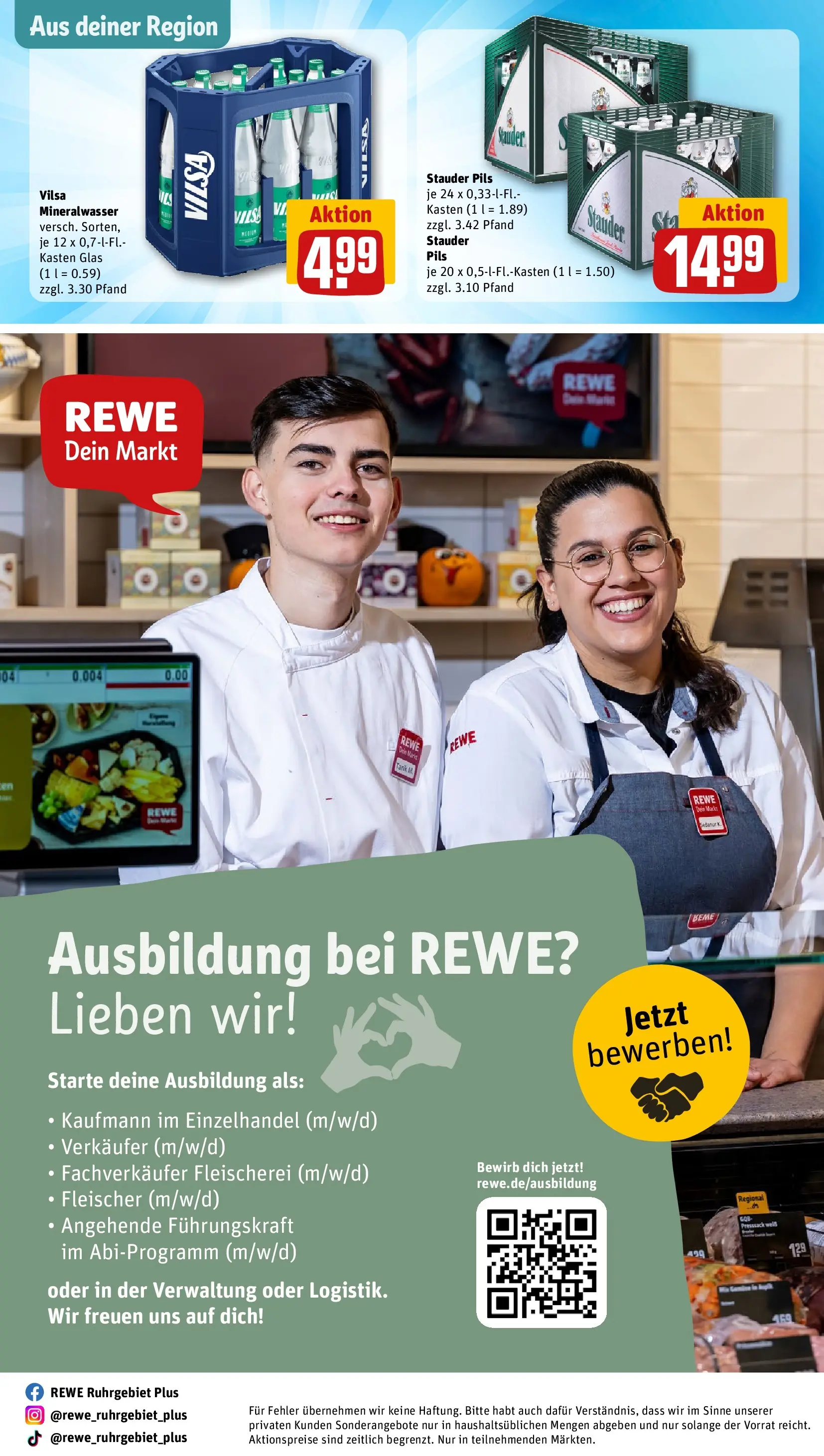 REWE Prospekt ab 12.04.2026 zum Blättern » Angebote | Seite: 30 | Produkte: Pils, Mineralwasser