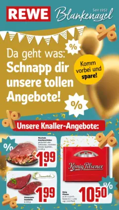 Rewe Prospekt Rheinberg	 ab 12.04.2026 gültig | Seite: 1 | Produkte: Konig pilsener, Steak