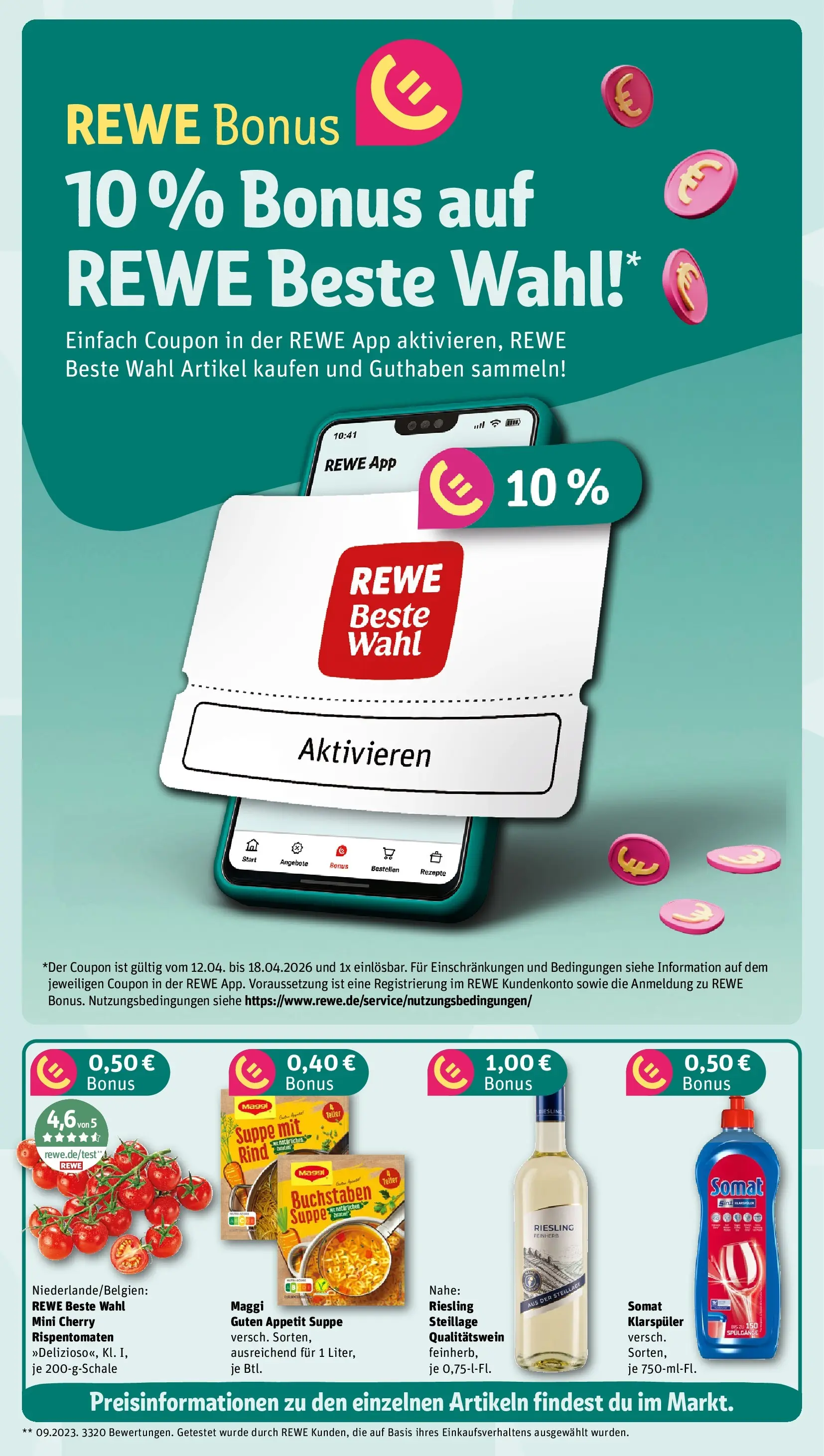 REWE Prospekt ab 13.04.2026 zum Blättern » Angebote | Seite: 3 | Produkte: Maggi, Klarspüler