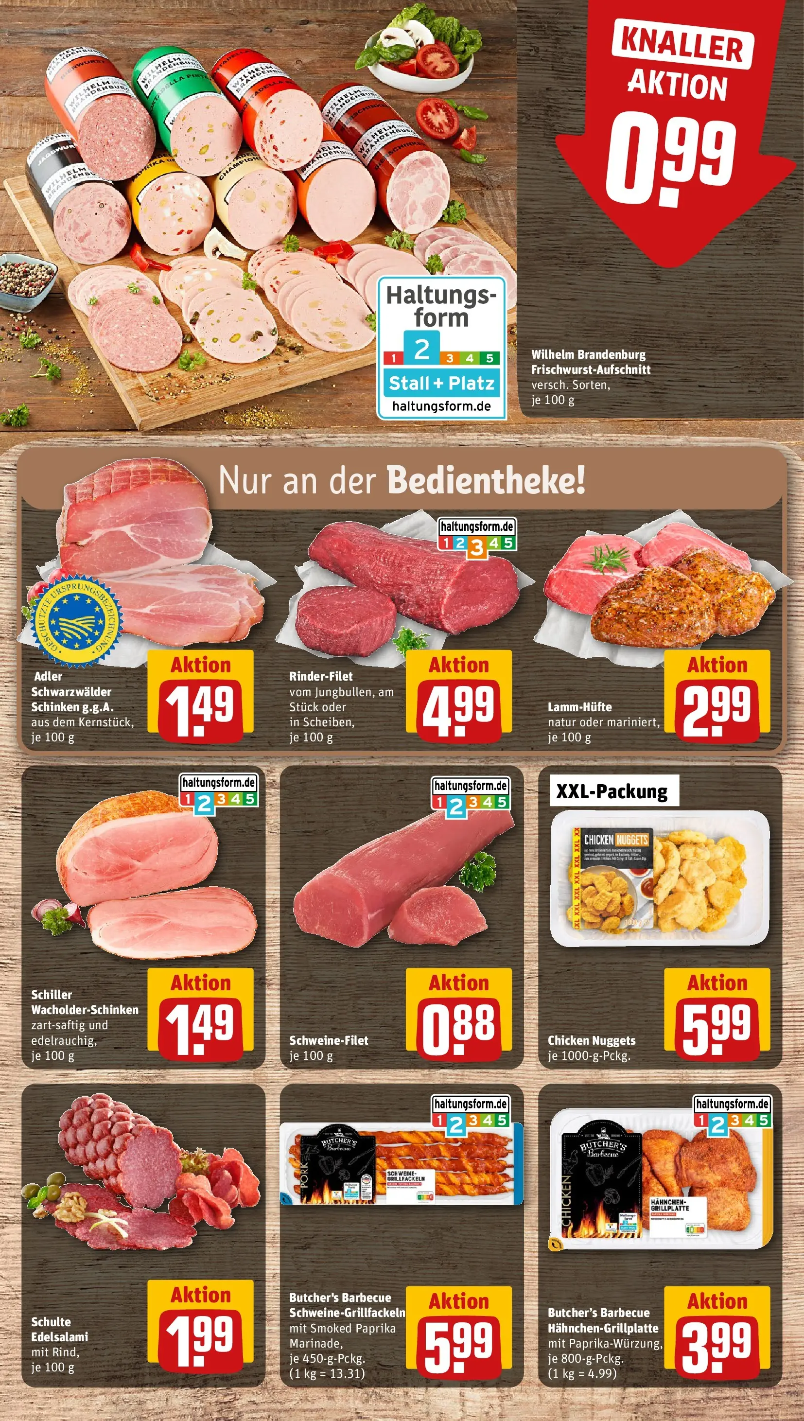 REWE Prospekt ab 13.04.2026 zum Blättern » Angebote | Seite: 6 | Produkte: Rinderfilet, Schweinefilet, Paprika, Salami