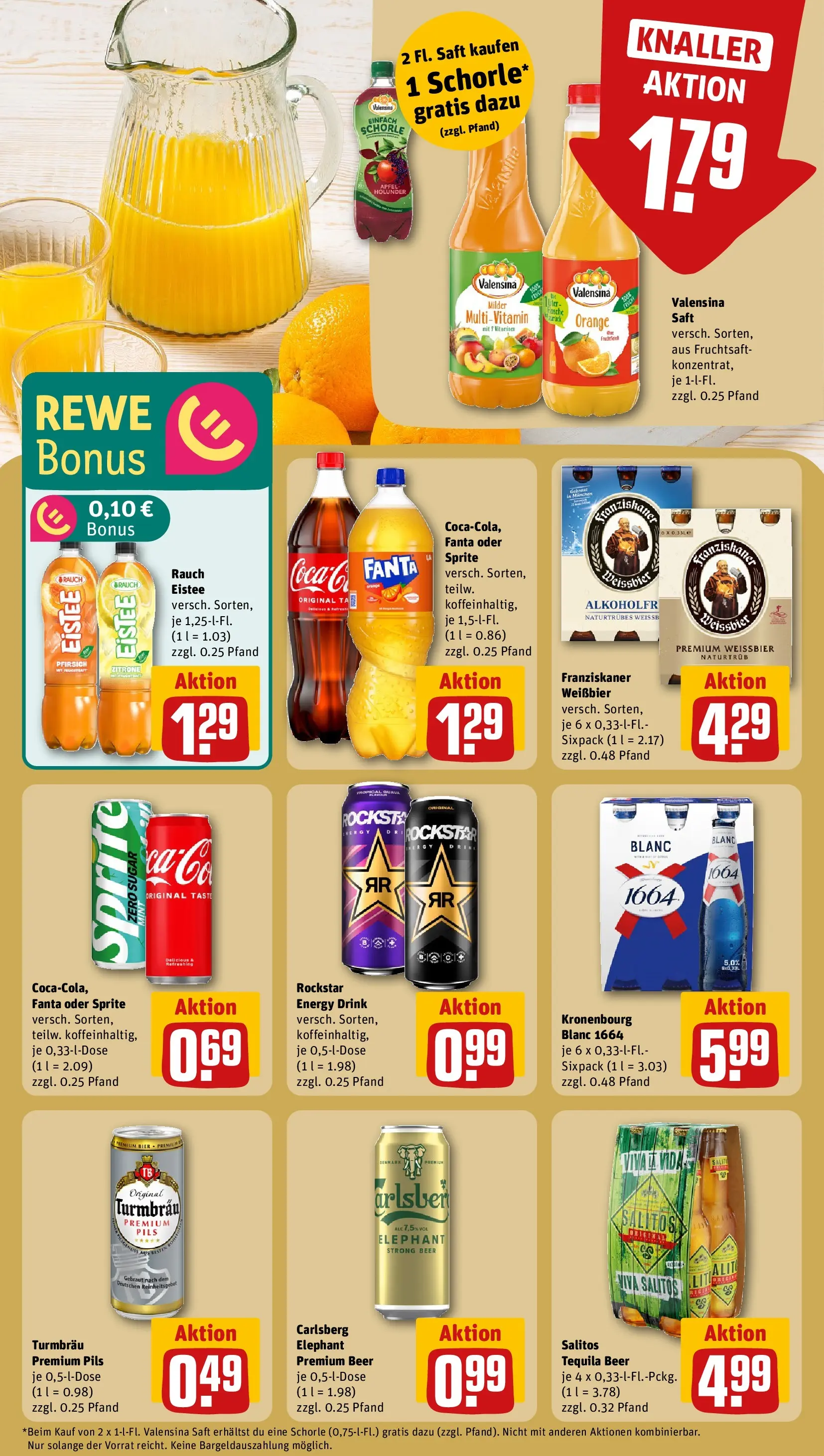 REWE Prospekt ab 13.04.2026 zum Blättern » Angebote | Seite: 16 | Produkte: Fanta, Pils, Äpfel, Tequila