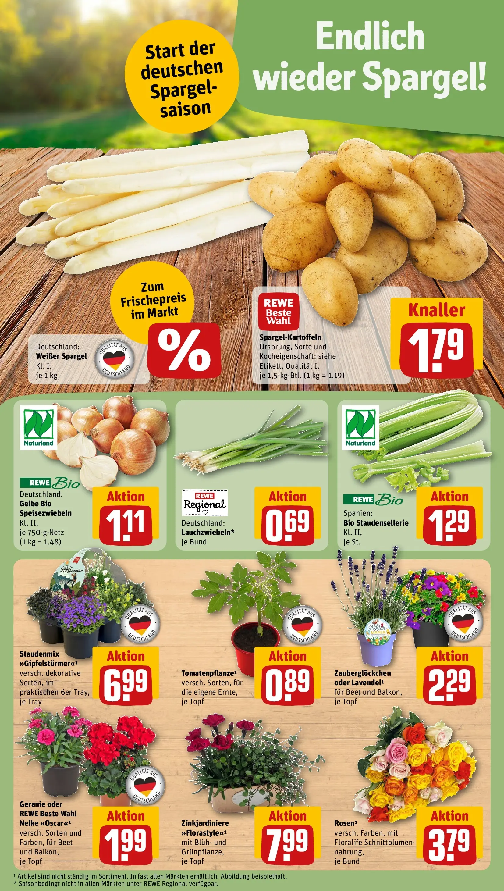 REWE Prospekt ab 12.04.2026 zum Blättern » Angebote | Seite: 5 | Produkte: Spargel