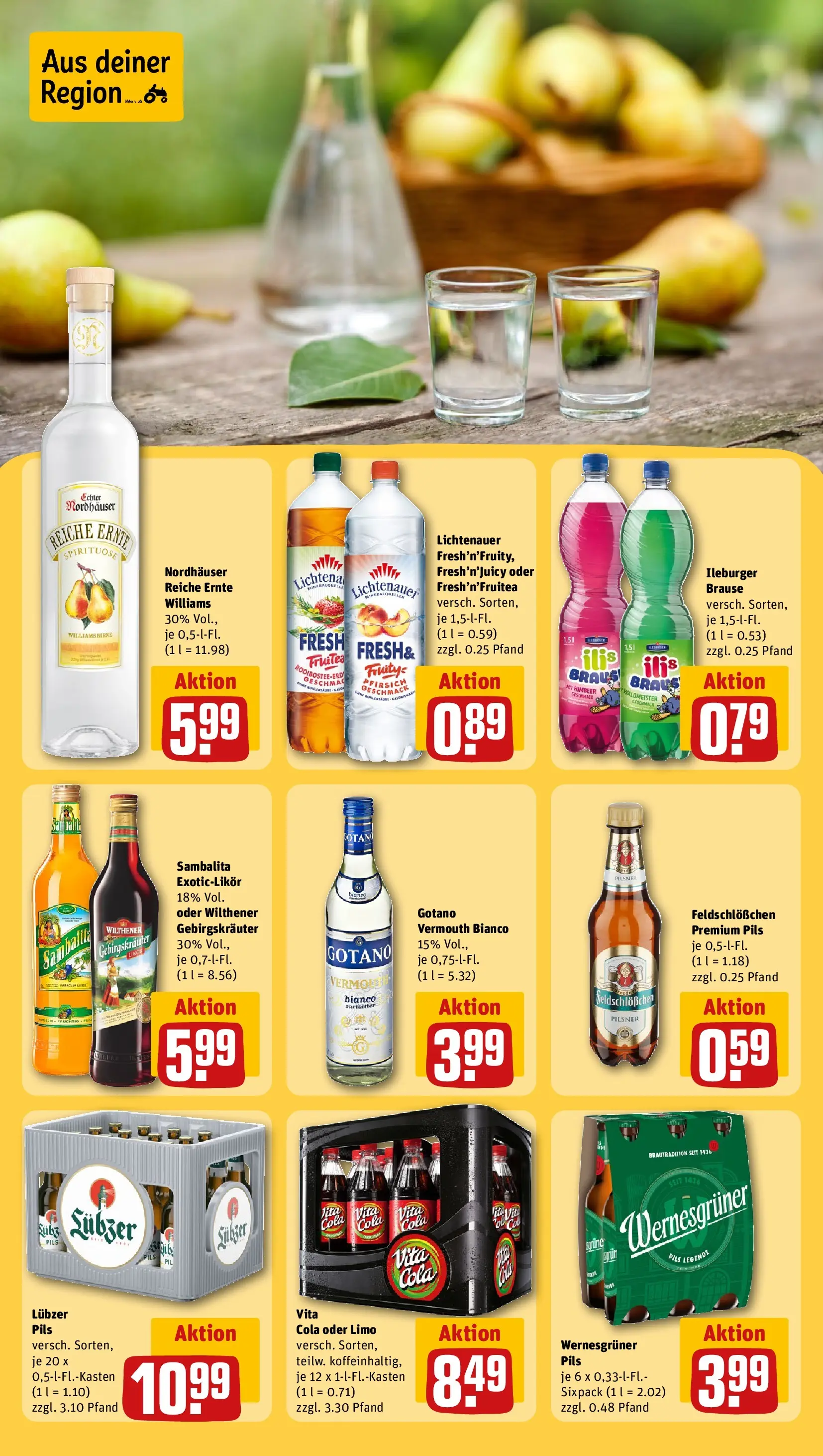 REWE Prospekt ab 12.04.2026 zum Blättern » Angebote | Seite: 15 | Produkte: Cola, Wilthener, Wilthener gebirgskrauter, Lubzer