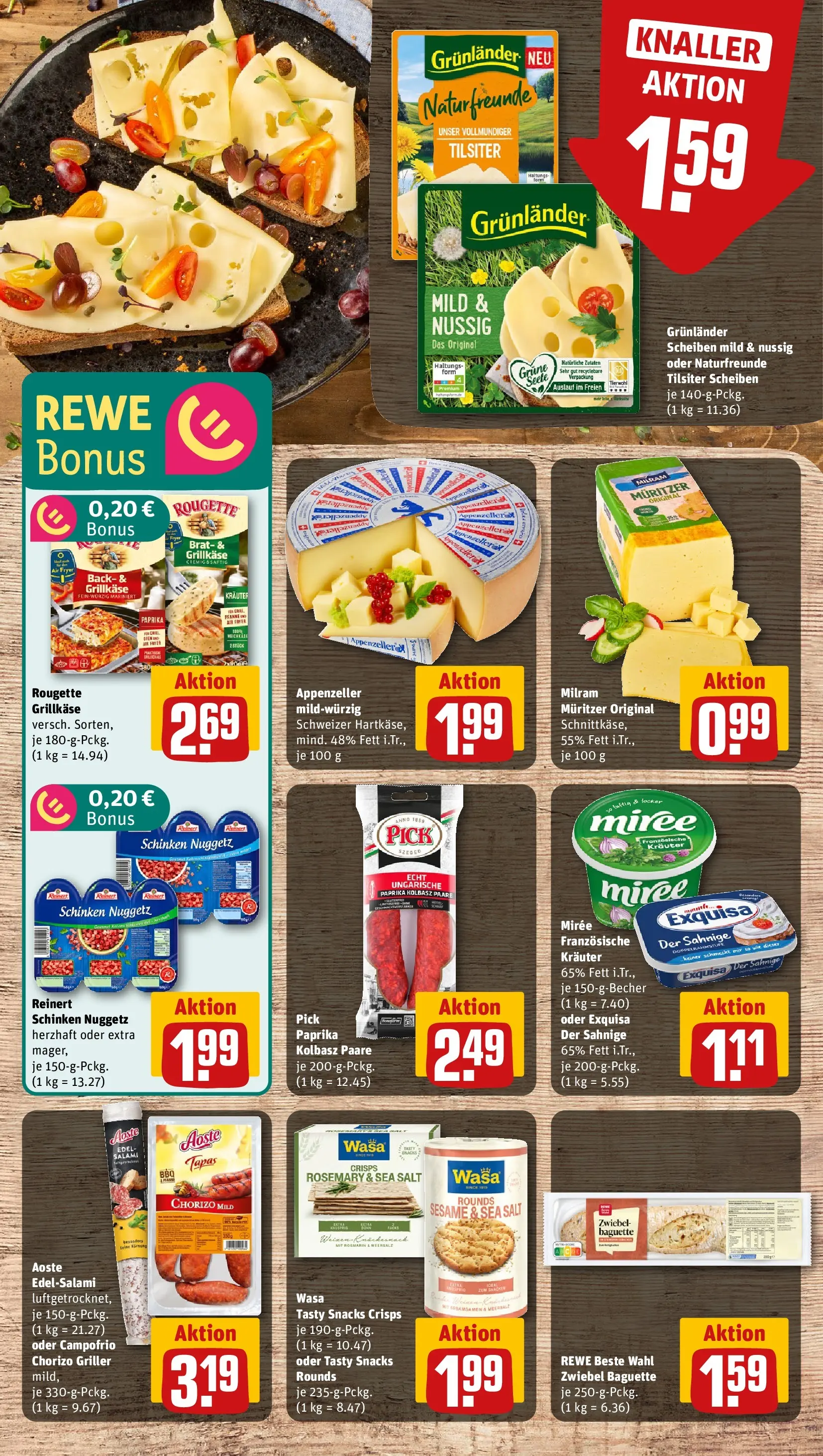 REWE Prospekt ab 12.04.2026 zum Blättern » Angebote | Seite: 7 | Produkte: Paprika, Salami, Schinken, Griller