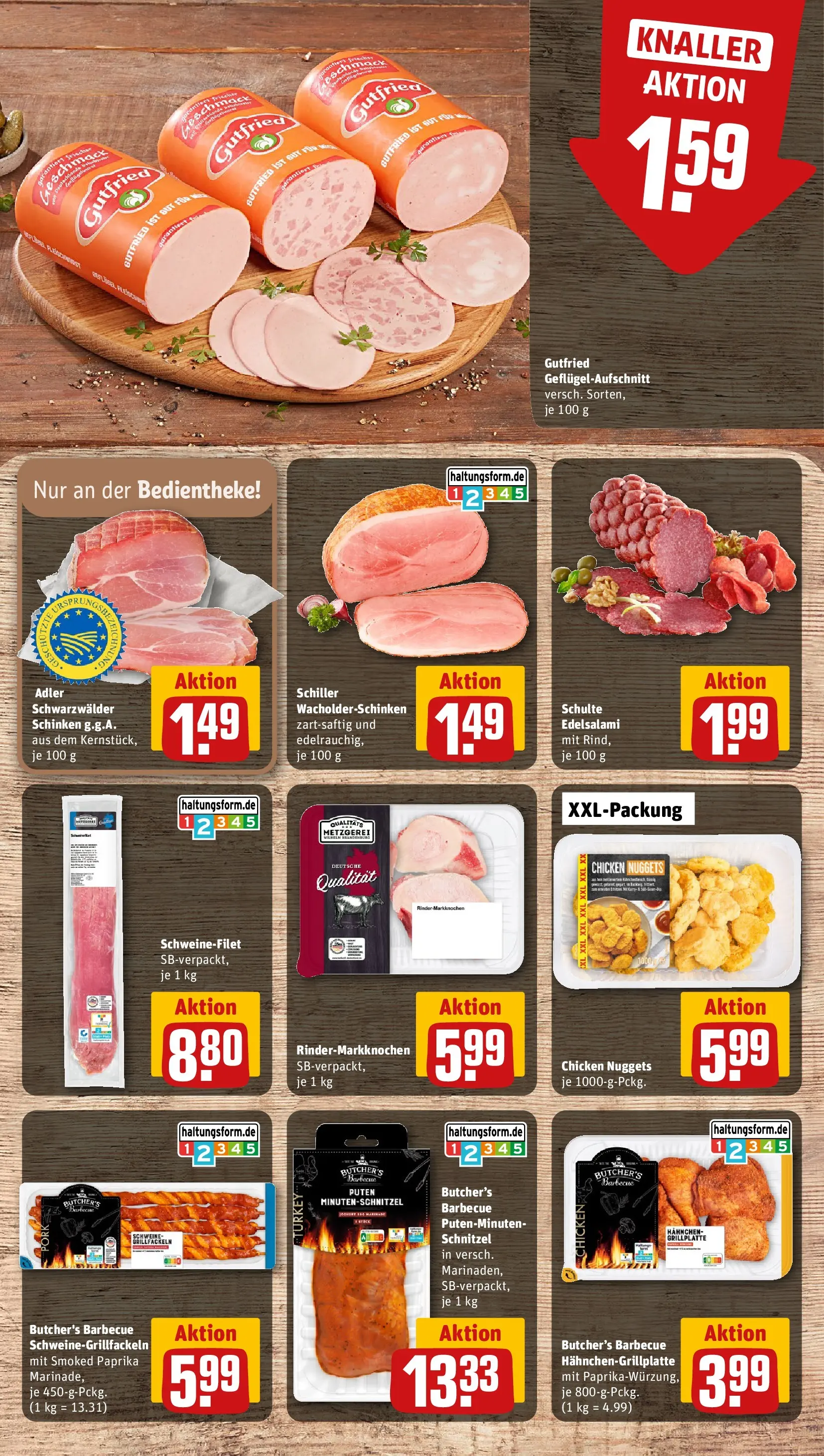 REWE Prospekt ab 13.04.2026 zum Blättern » Angebote | Seite: 6 | Produkte: Joghurt, Schnitzel, Schweinefilet, Schinken