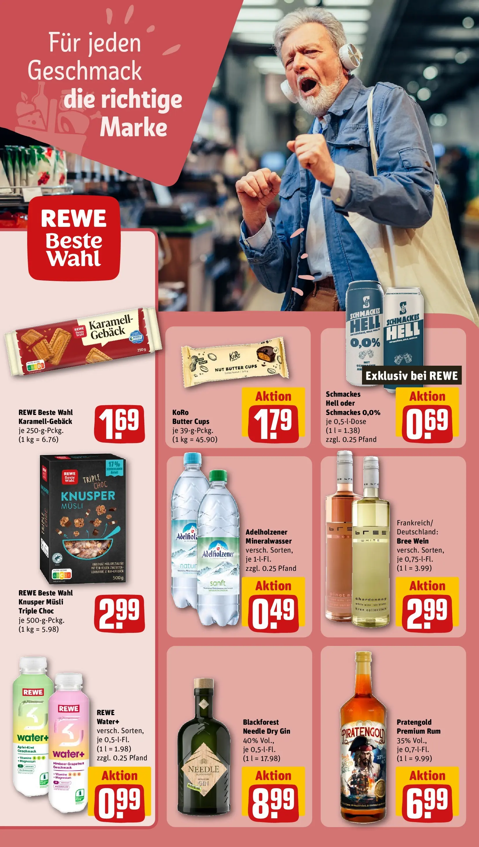 REWE Prospekt ab 13.04.2026 zum Blättern » Angebote | Seite: 12 | Produkte: Butter, Rum, Bree, Mineralwasser