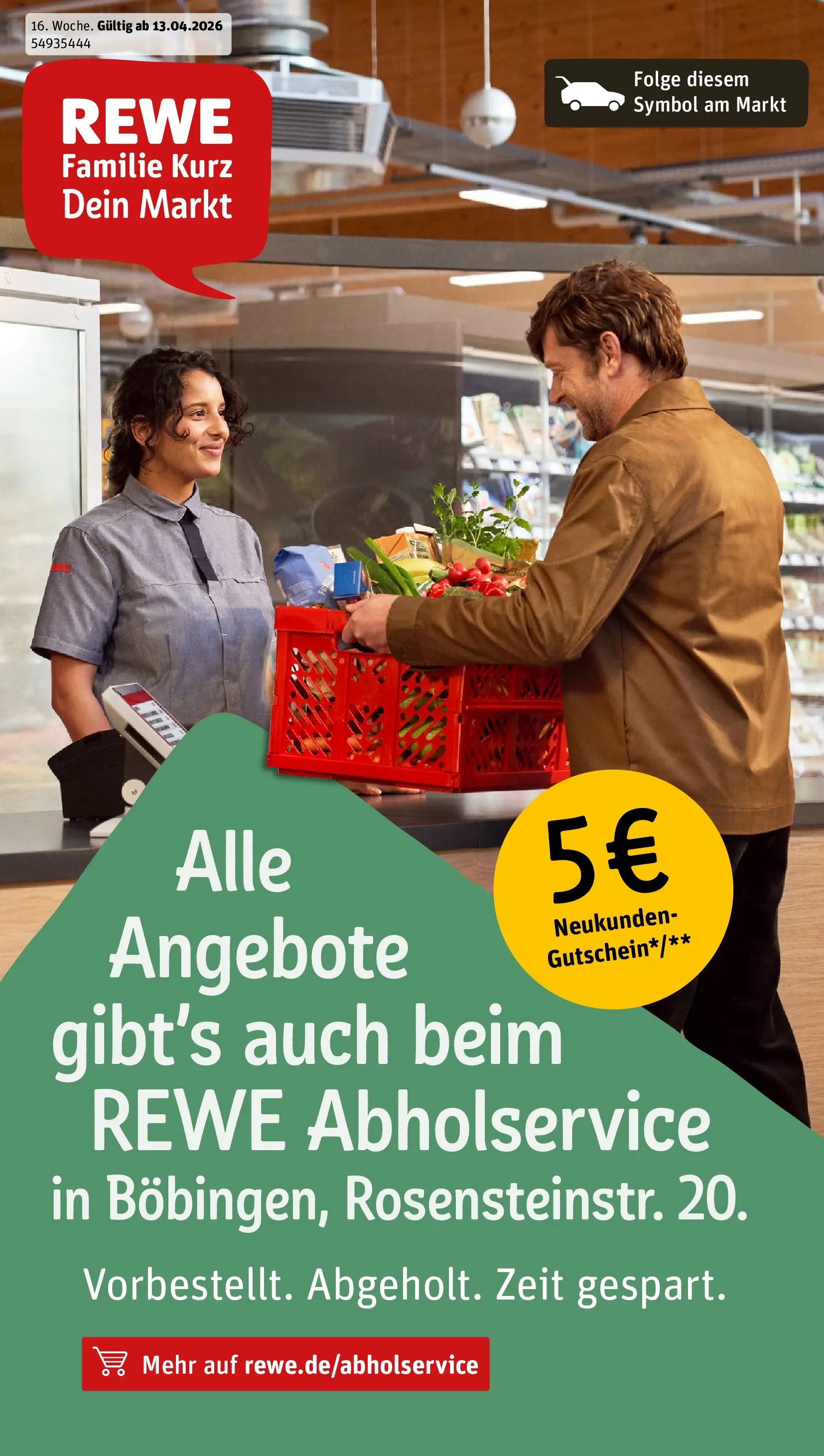 REWE Prospekt ab 12.04.2026 zum Blättern » Angebote | Seite: 1