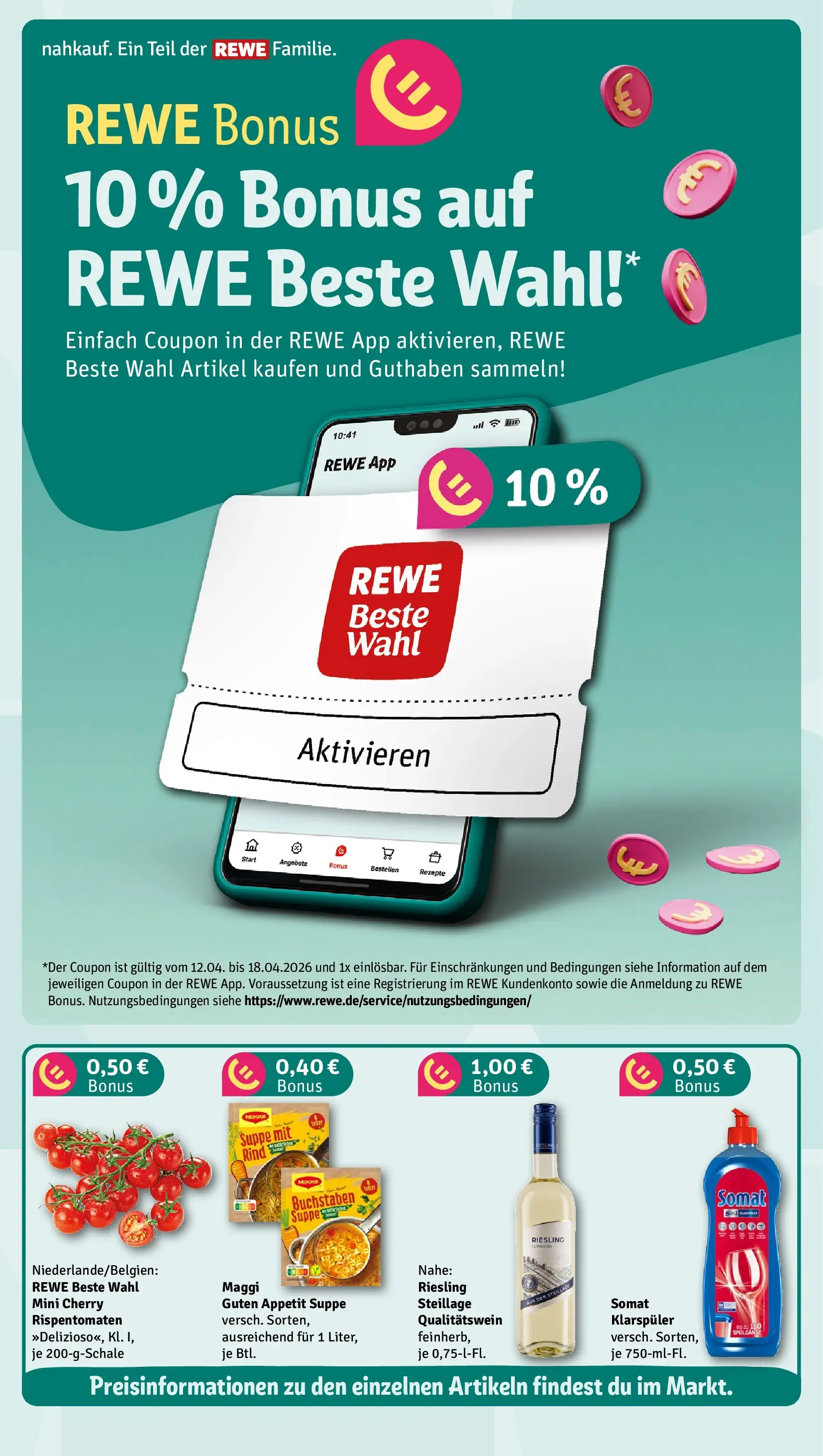 REWE Prospekt ab 12.04.2026 zum Blättern » Angebote | Seite: 4