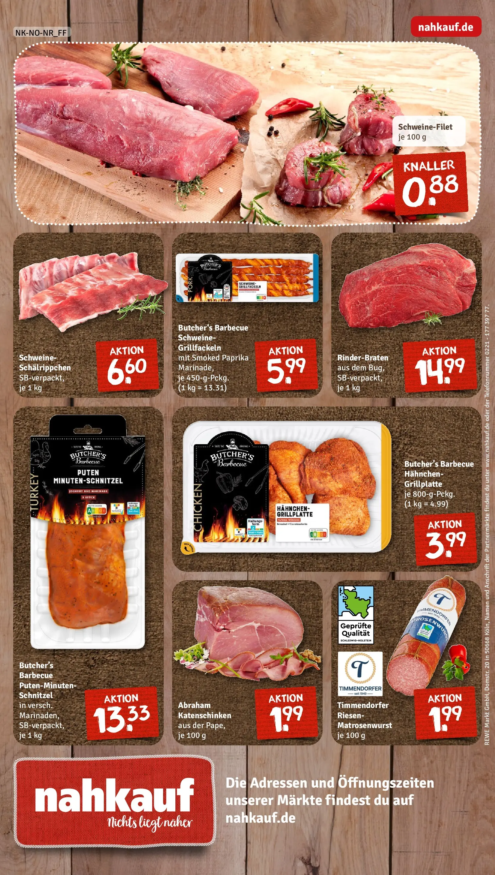 REWE Prospekt ab 12.04.2026 zum Blättern » Angebote | Seite: 8 | Produkte: Grill, Joghurt, Schnitzel, Paprika